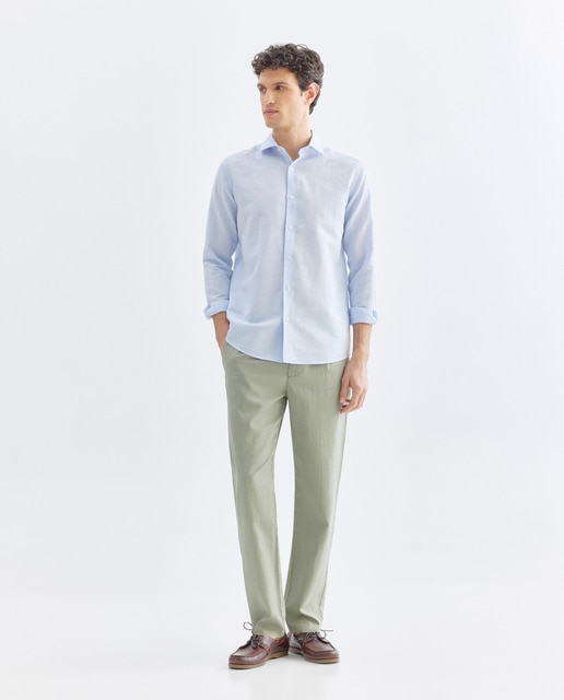 Imagen 0 de Pantalón hombre chino gomas con lino