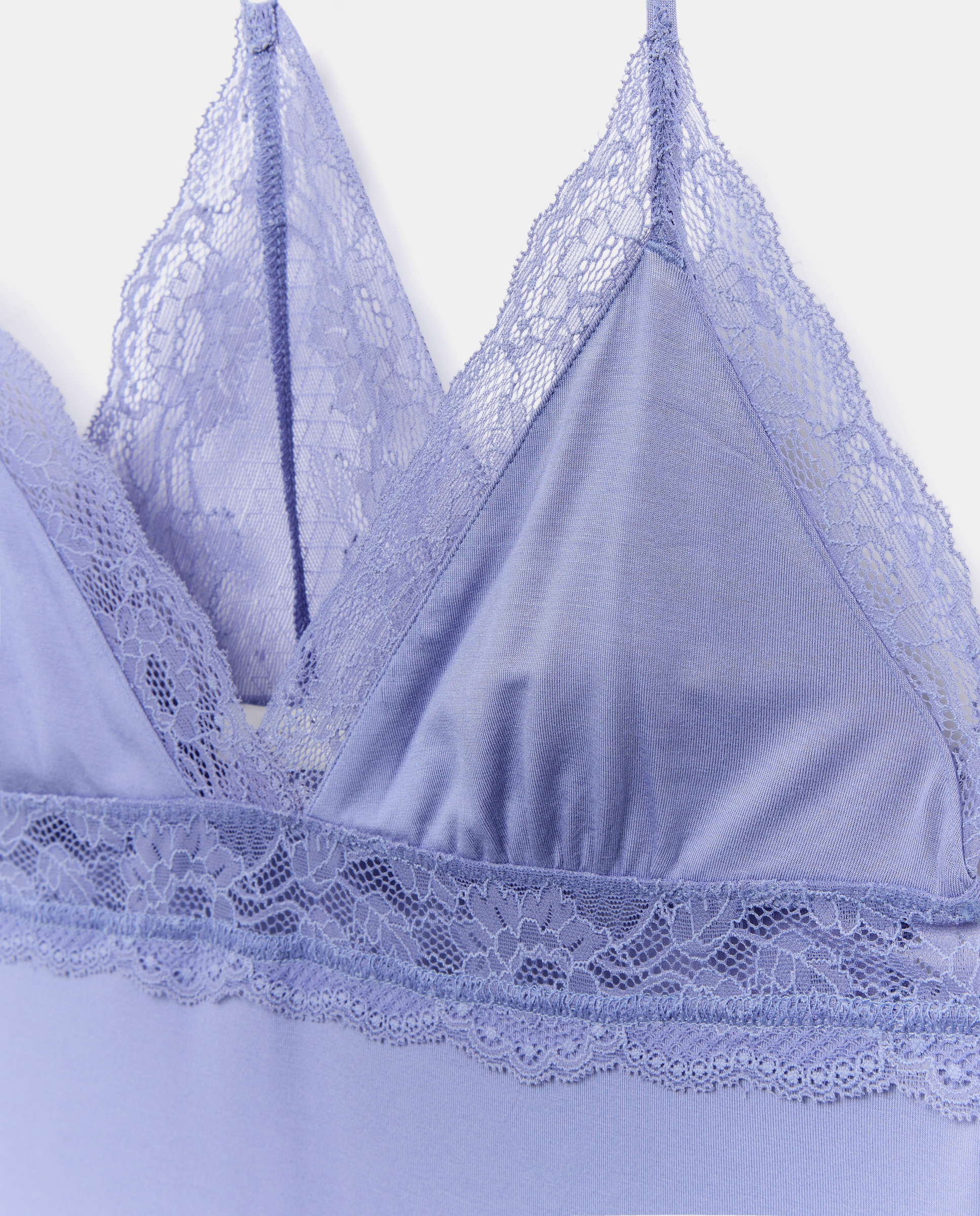 Camisa de Dormir de Viscose com Estampado 400 Azul-4