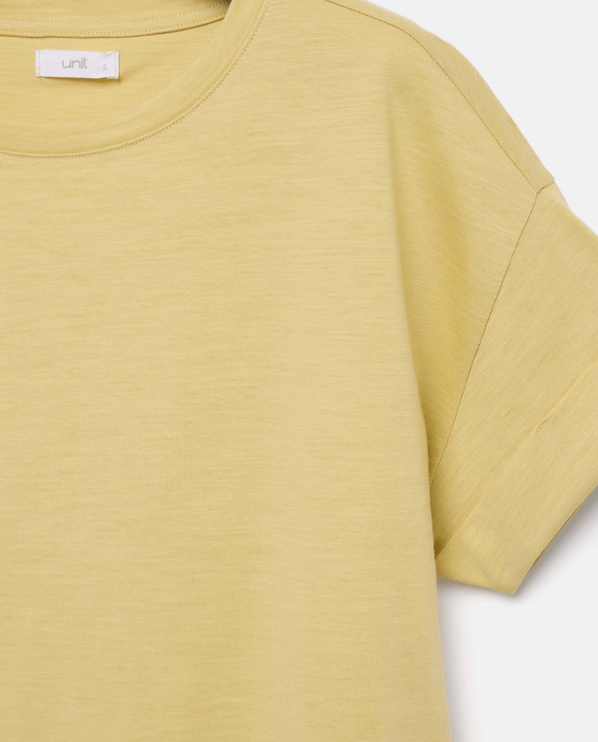 Camiseta básica de mujer cuello caja 510 Verde claro-5