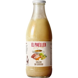 caldo de cocido a la leña botella 950 ml - El Paeller