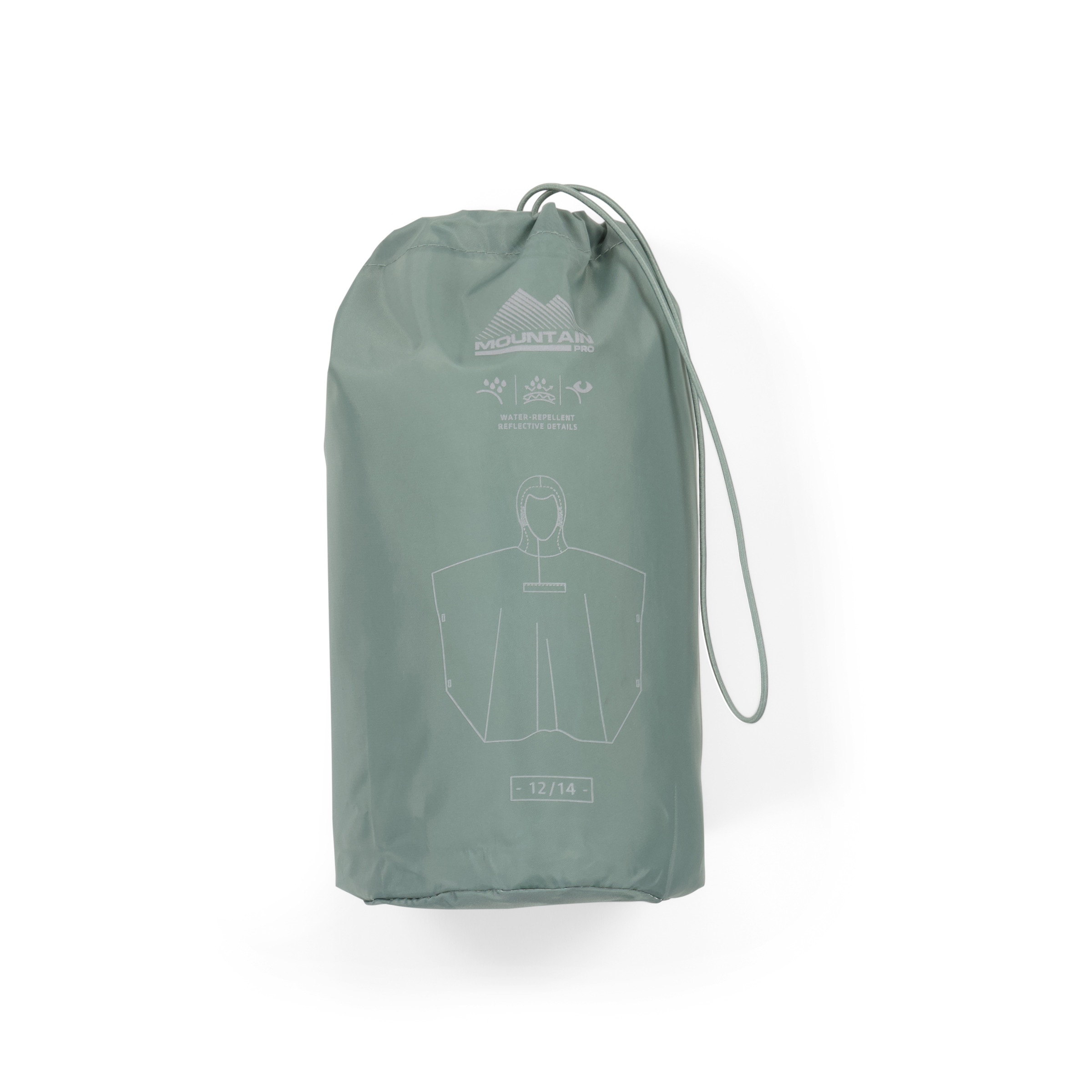 Poncho Impermeável de Montanha Unissexo Mountain Pro Verde-escuro-6