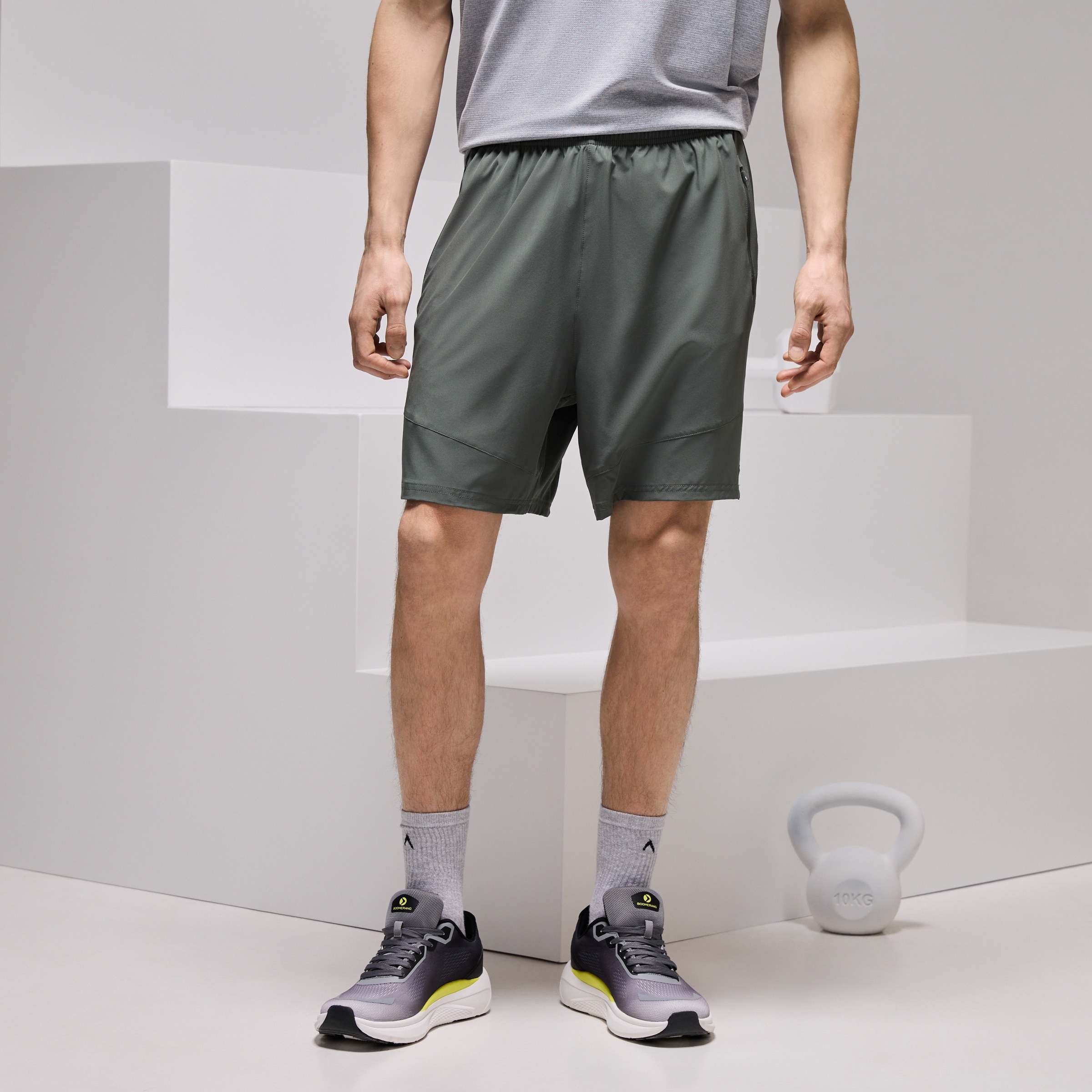 Calções de 5" de Training de Homem Verde-escuro-2