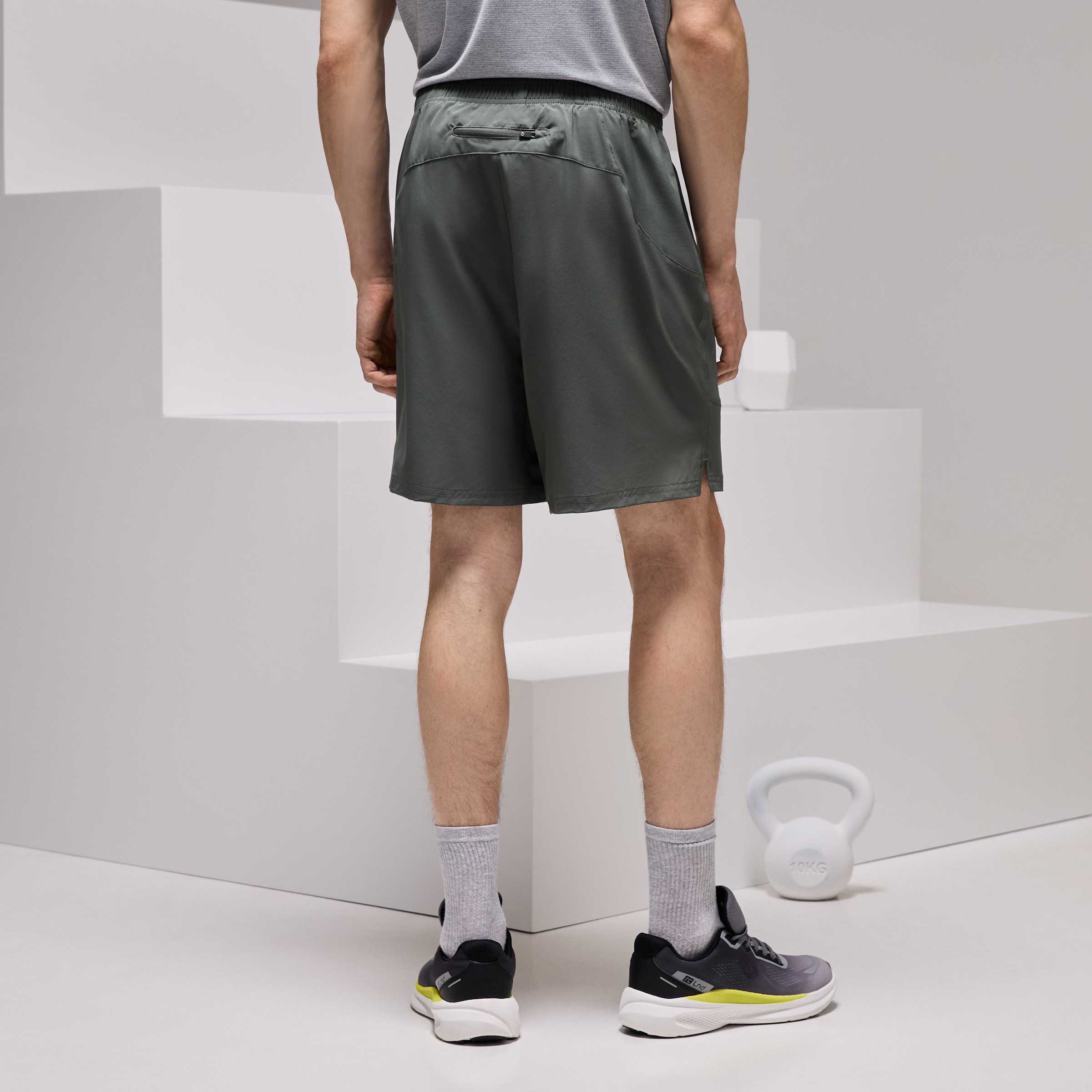 Calções de 5" de Training de Homem Verde-escuro-3