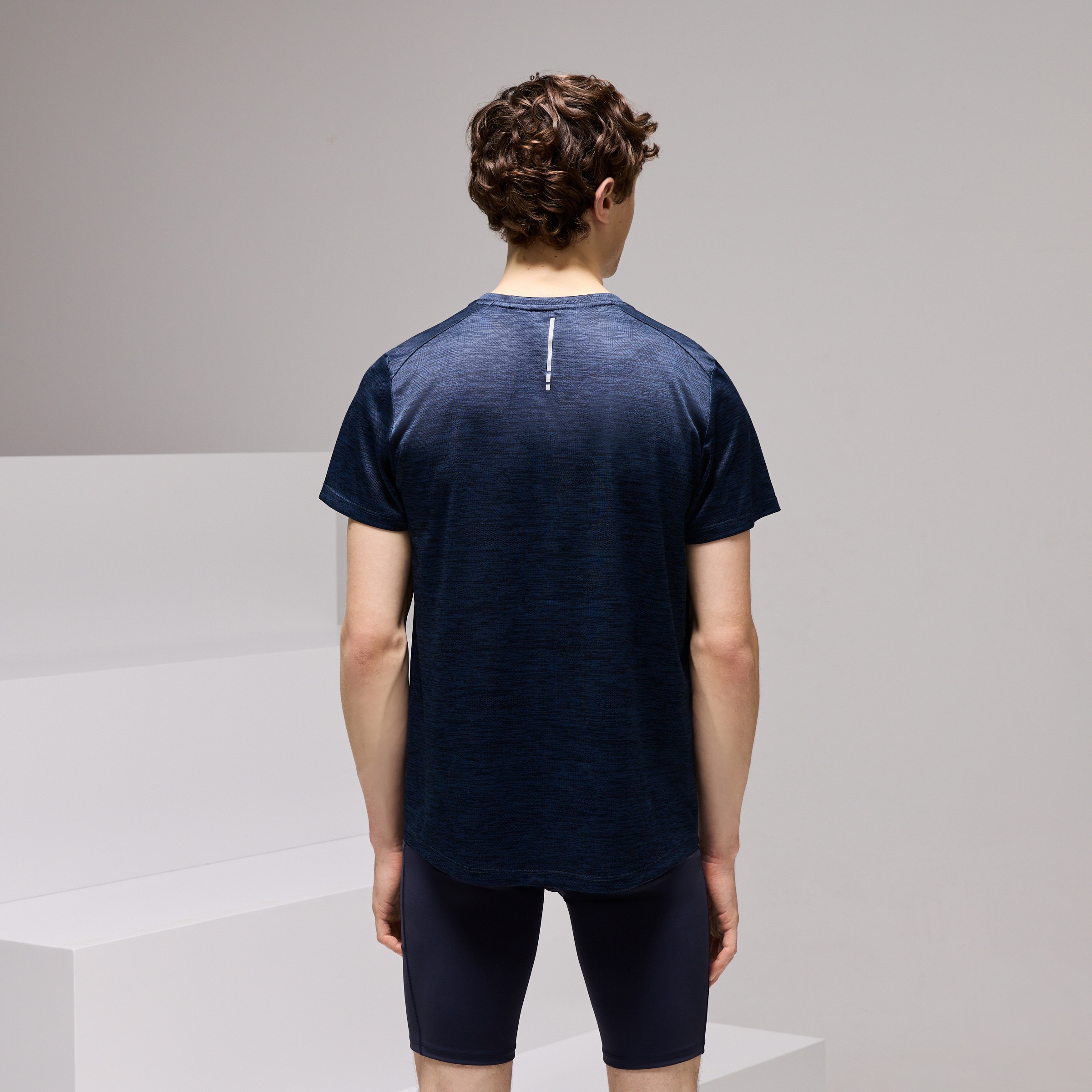 T-shirt de Running de Homem Azul-escuro-3