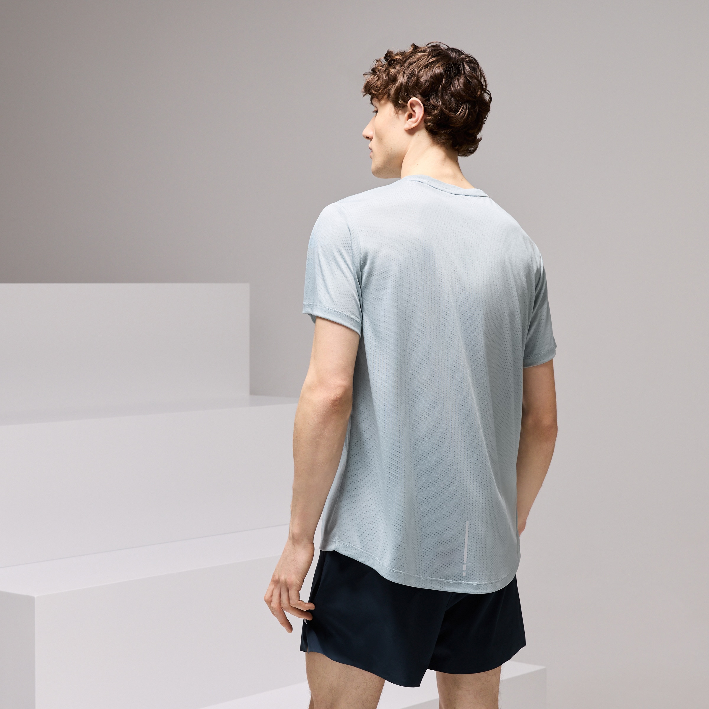 T-shirt de Running de Homem Verde-3
