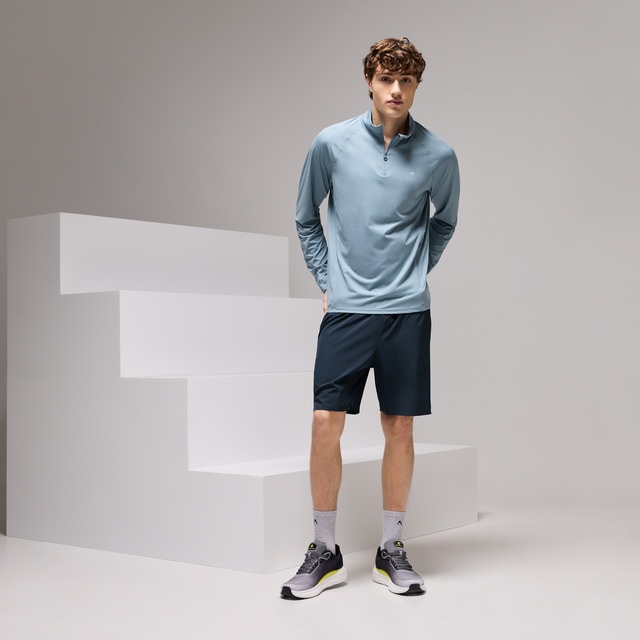 Imagem 0 de T-shirt de Running de Homem com 1/2 Fecho de Correr