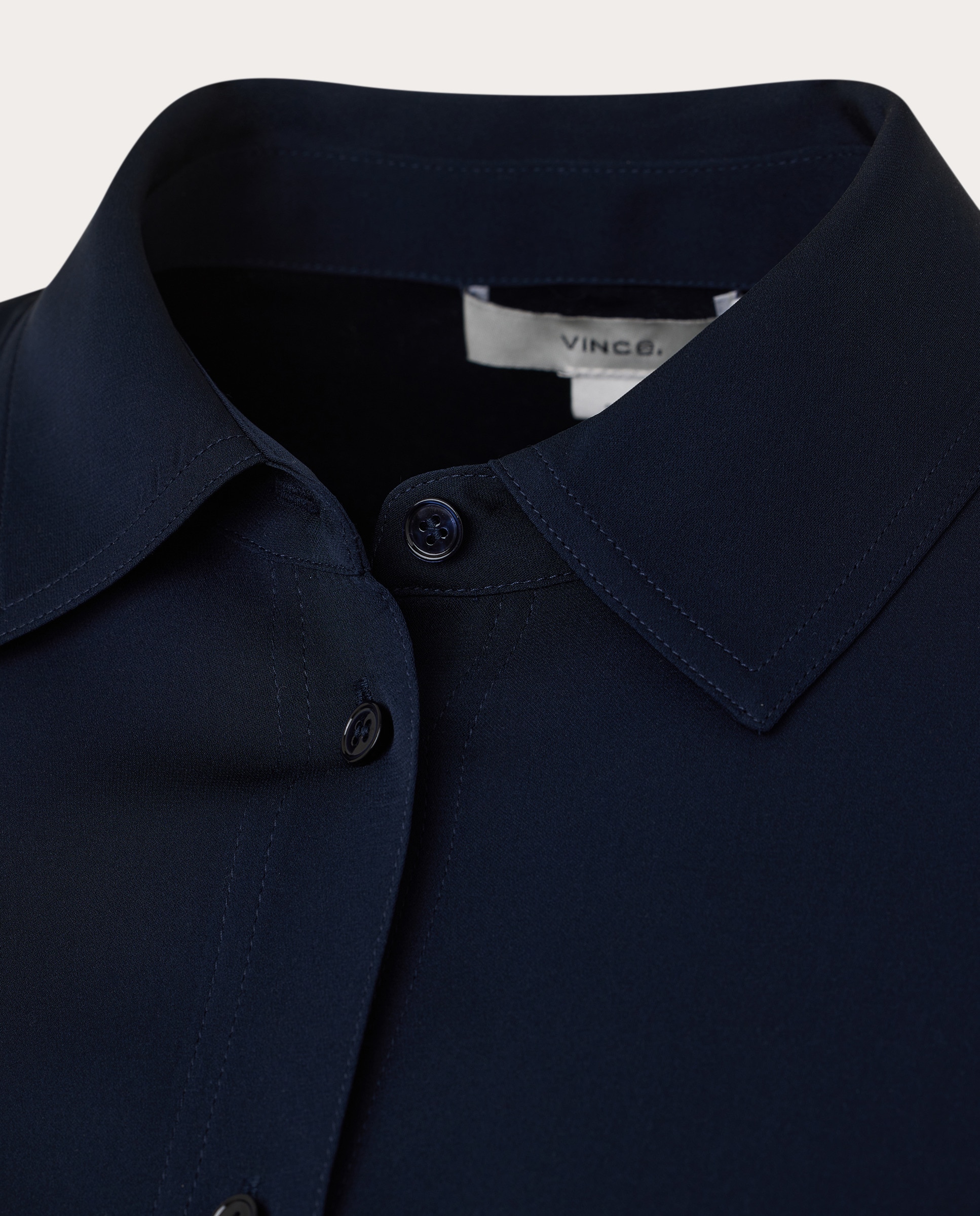 Camisa de seda Azul-escuro-3