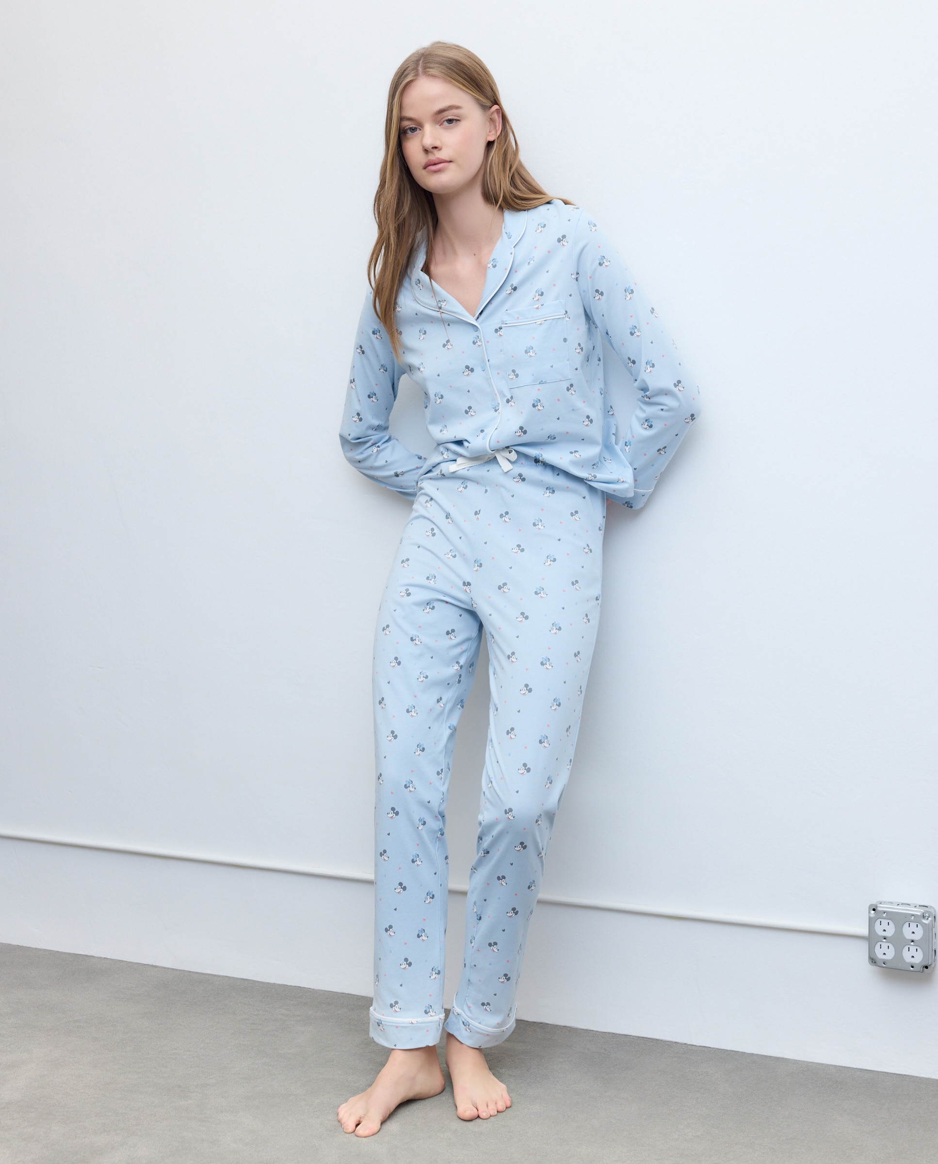 Pijama Completo Mickey Branco-marfim-1