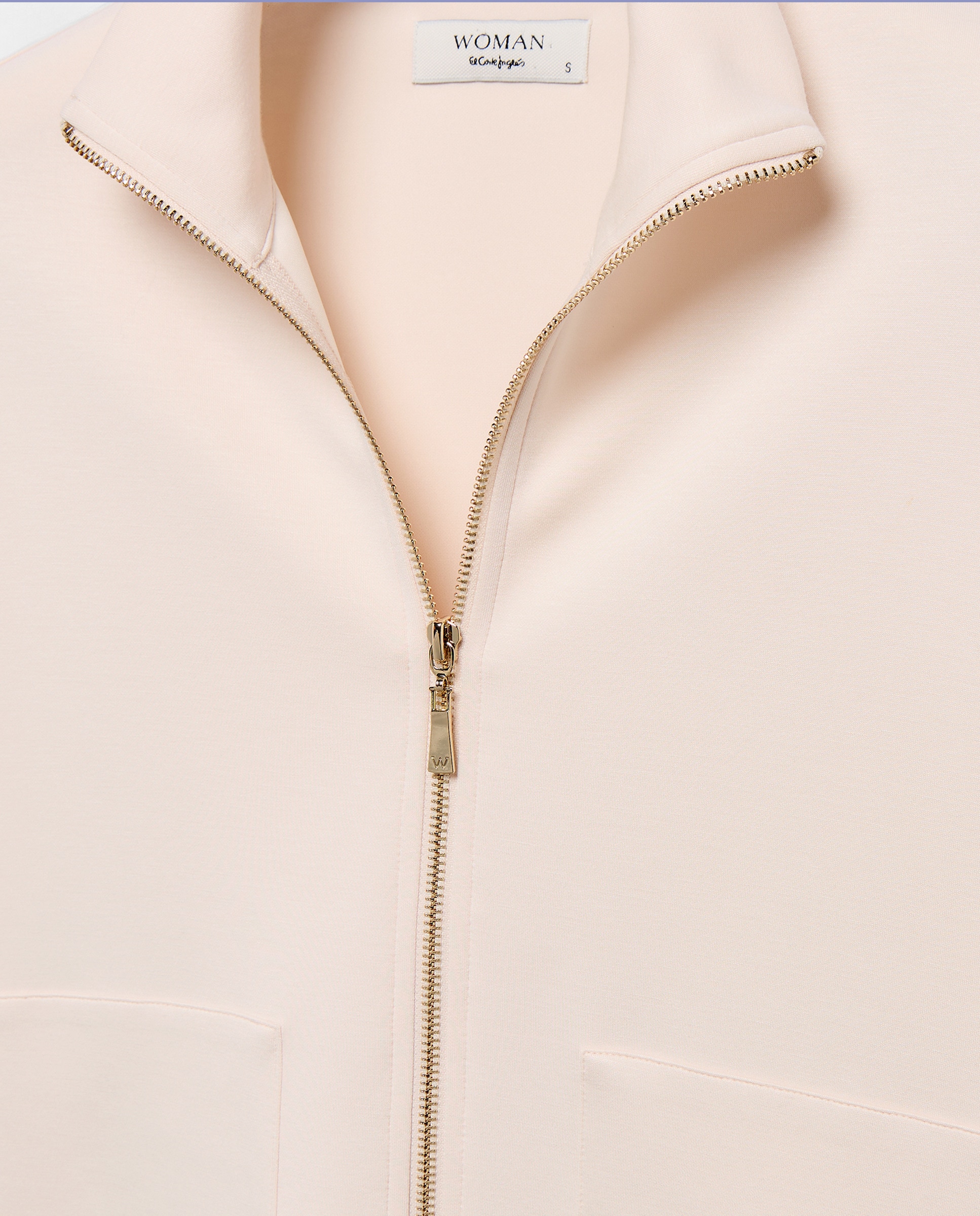 Sweatshirt Clássica Aberta de Cupro 120 Cru-5