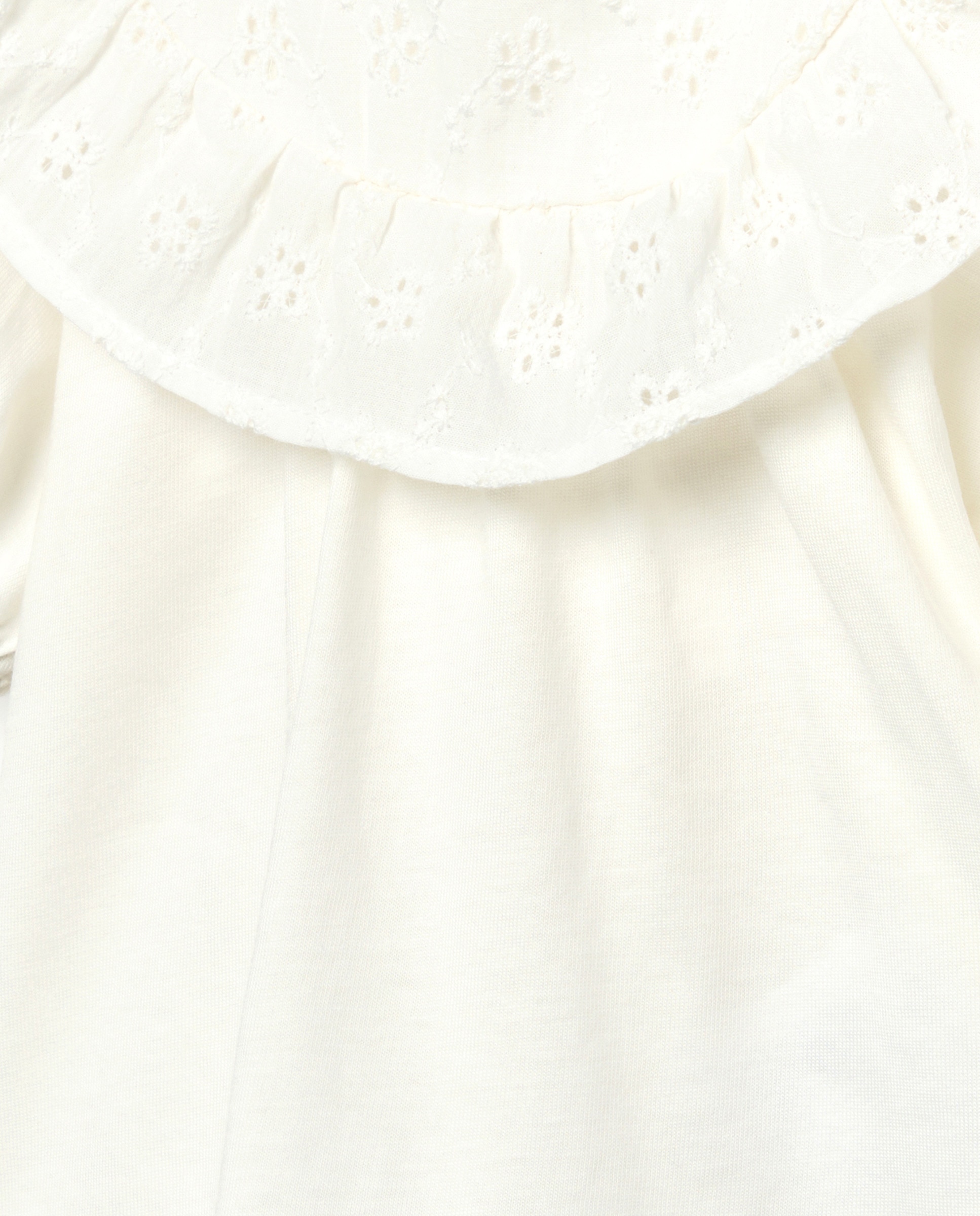T-shirt de Manga Curta de Bebé com Decote Plano com Folho Baby El Corte Inglés Branco-marfim-3