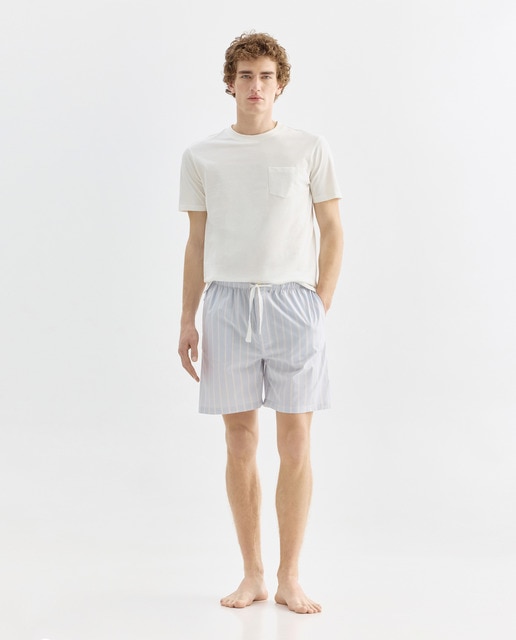 Imagen 0 de Pijama hombre algodón combinado corto