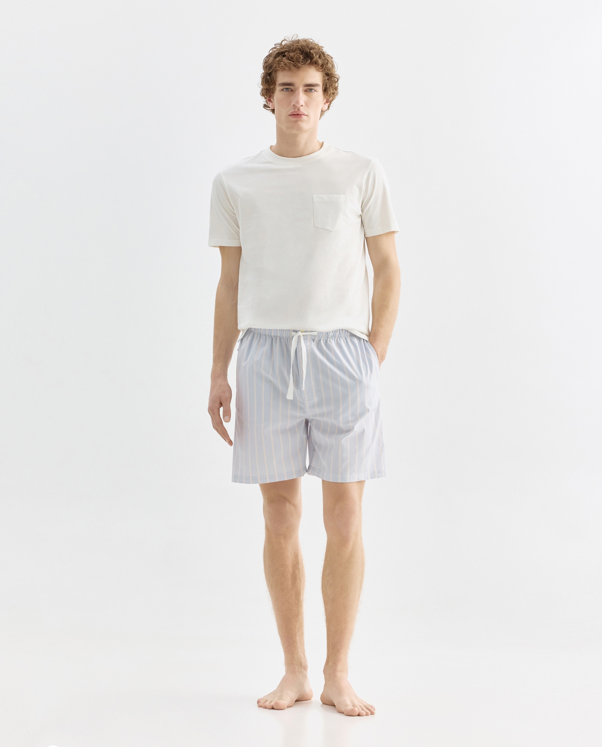 Imagen 0 de Pijama hombre algodón combinado corto