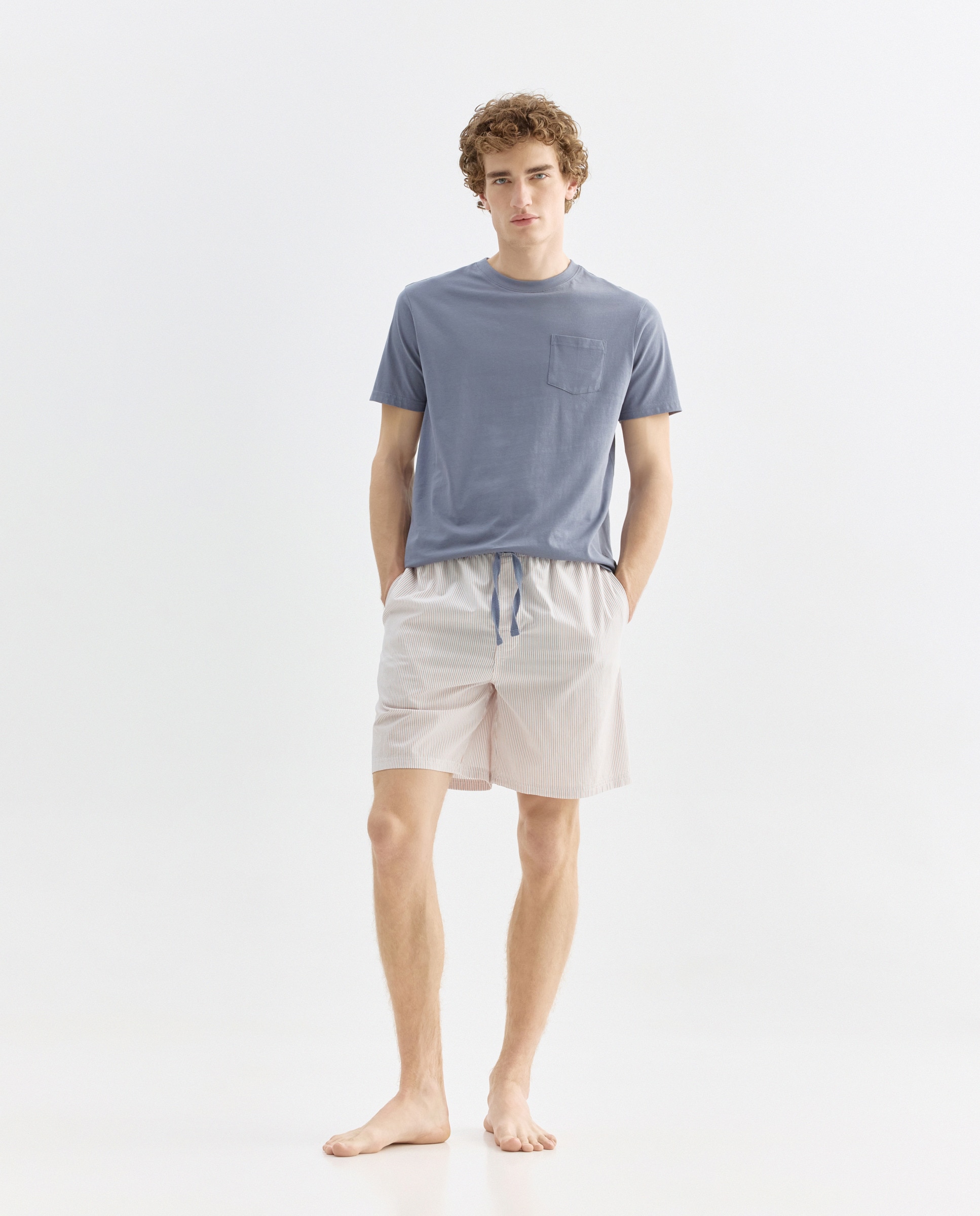 Imagen 0 de Pijama combinado hombre algodón con bolsa