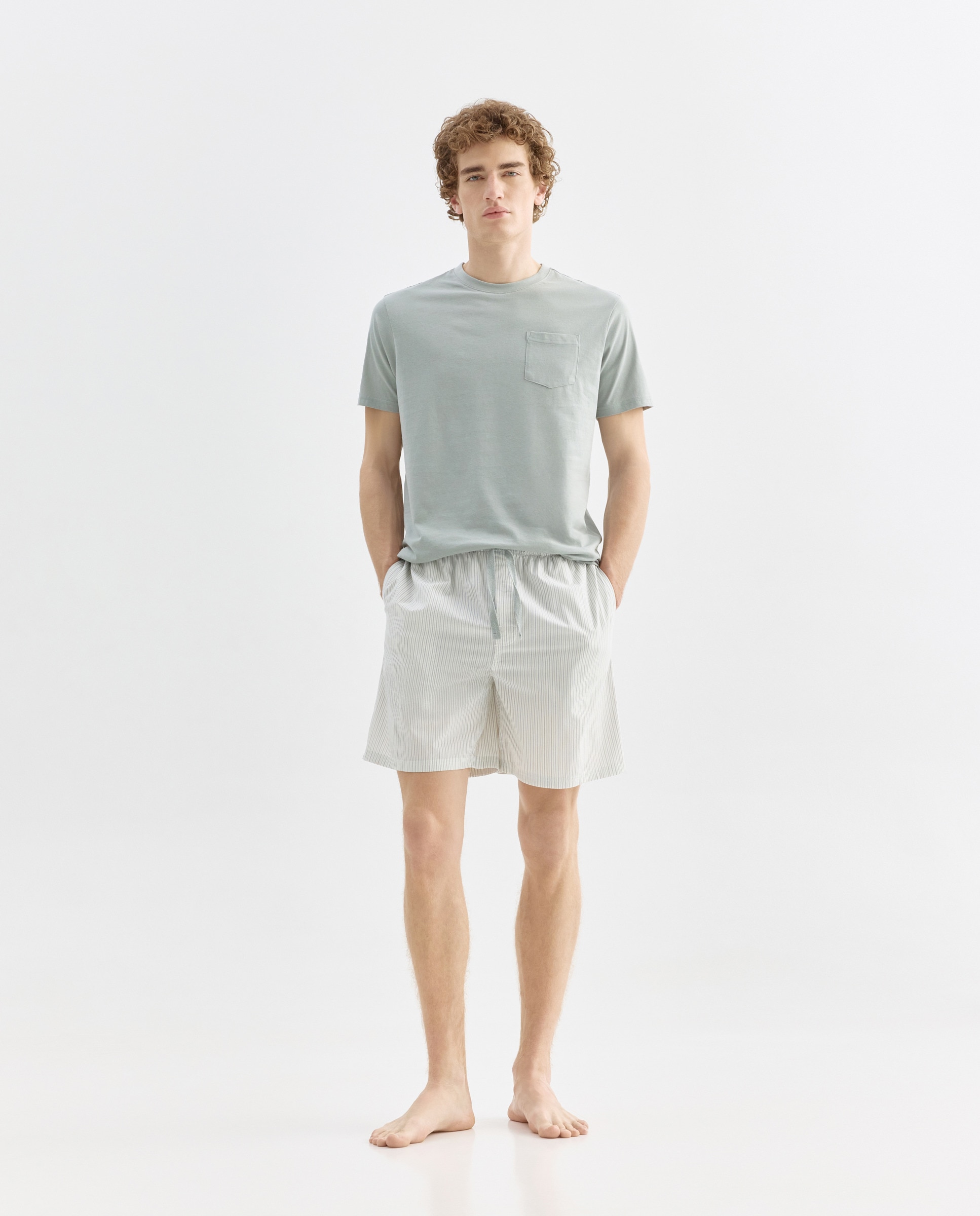 Imagen 0 de Pijama combinado hombre algodón con bolsa