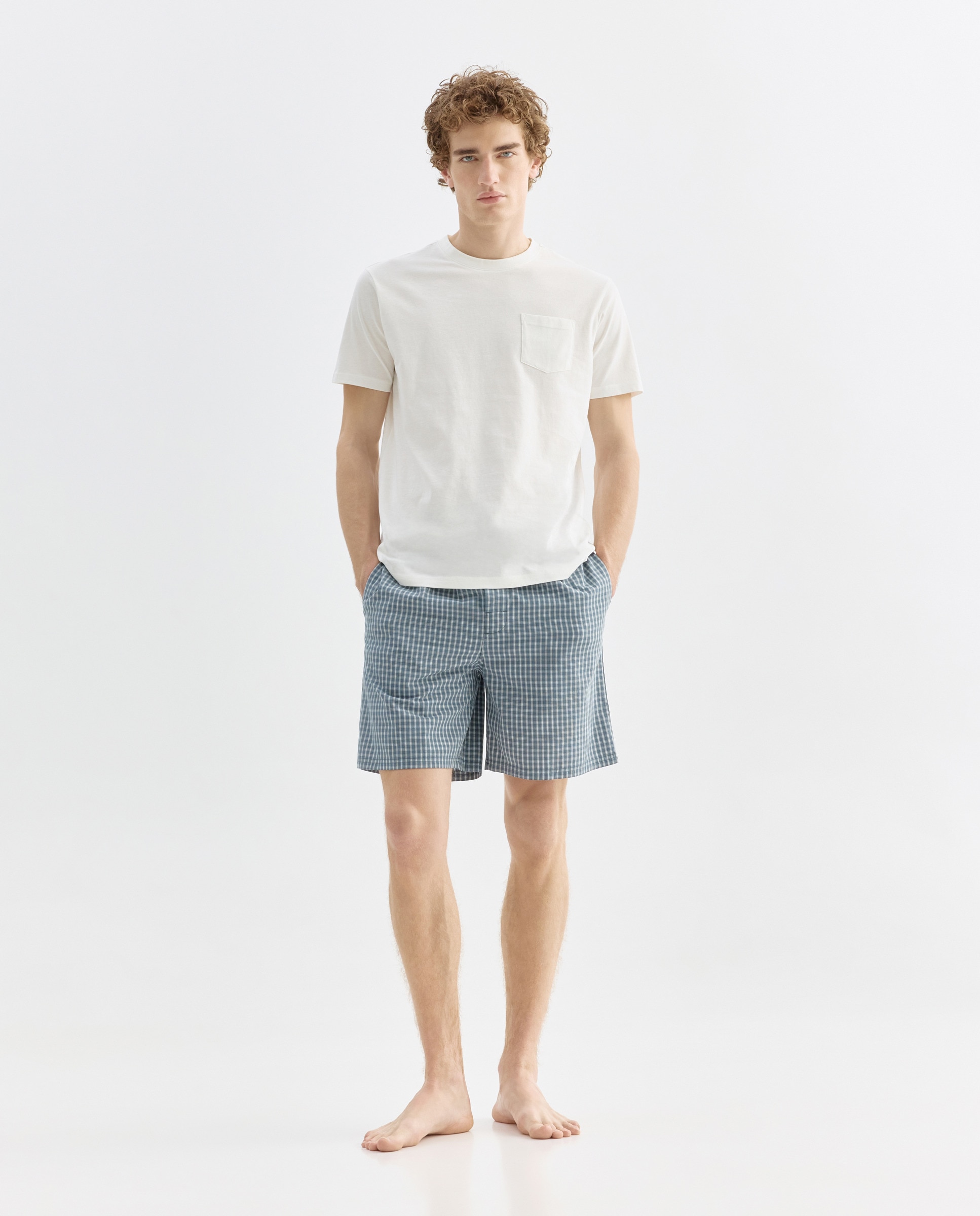 Imagen 0 de Pijama combinado hombre algodón con bolsa