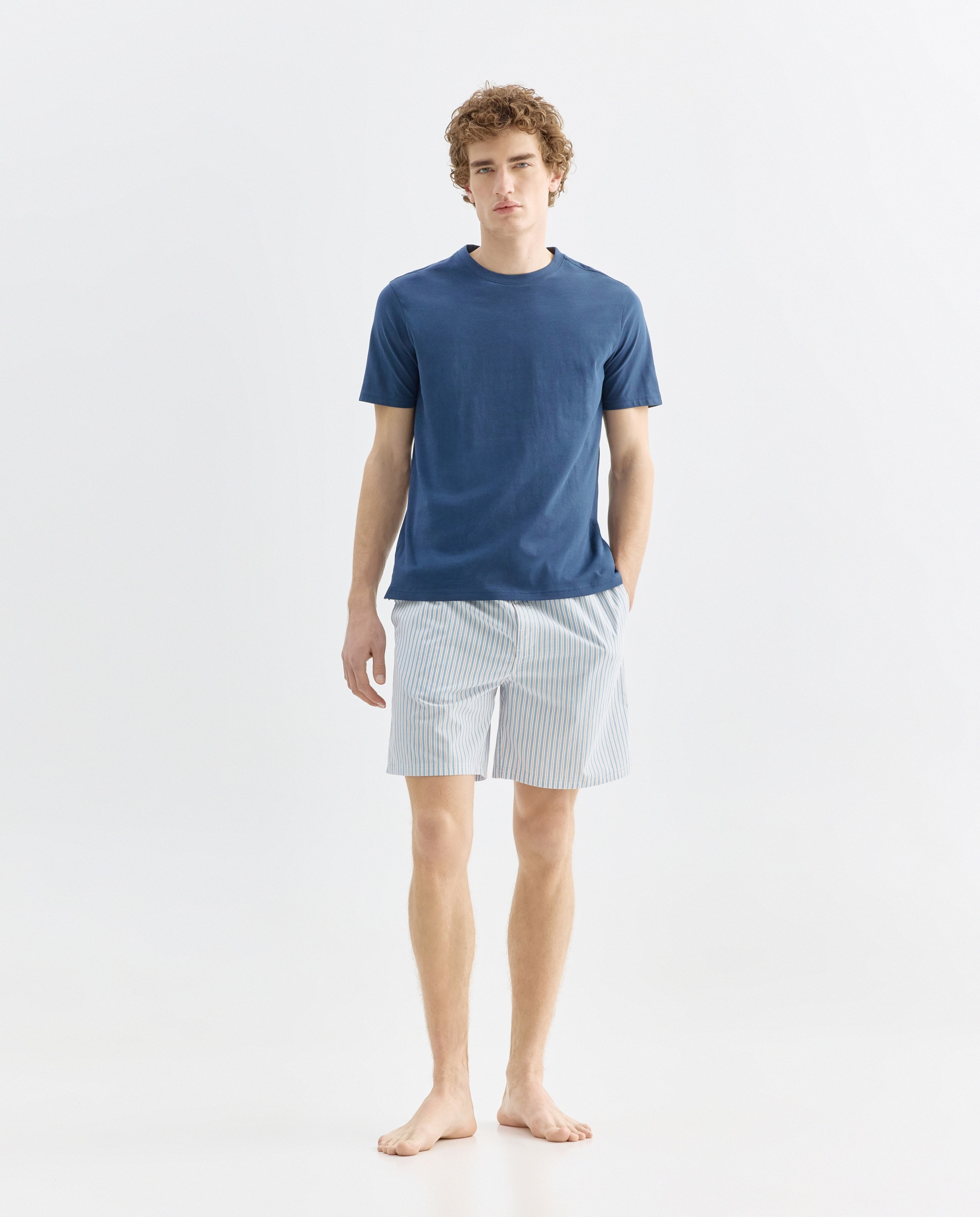 Imagen 0 de Pijama hombre combinado corto algodón