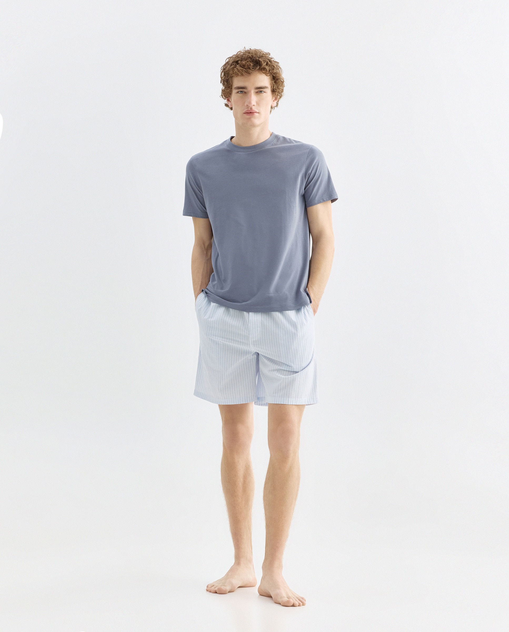 Imagen 0 de Pijama hombre combinado corto algodón