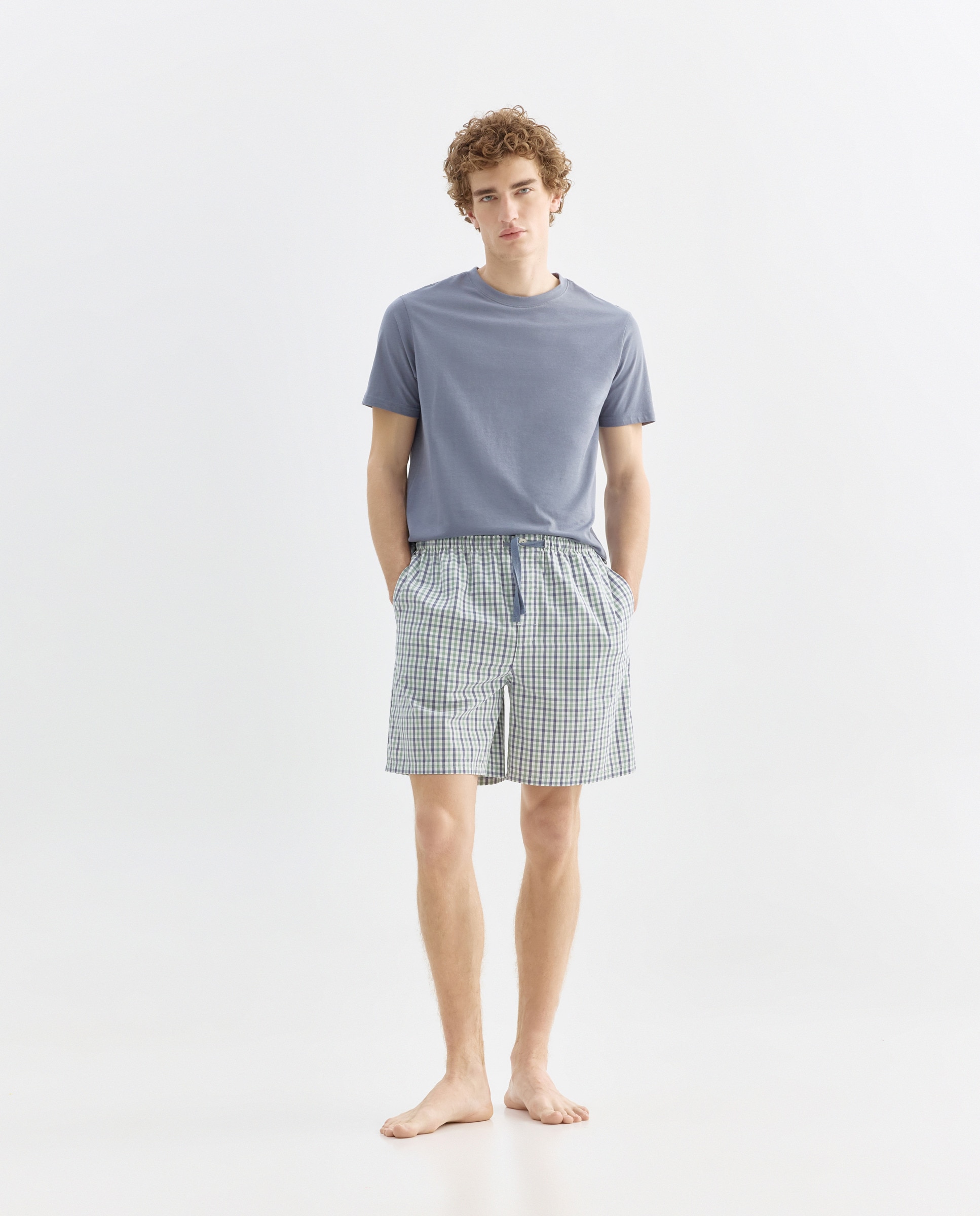 Imagen 0 de Pijama hombre combinado corto algodón