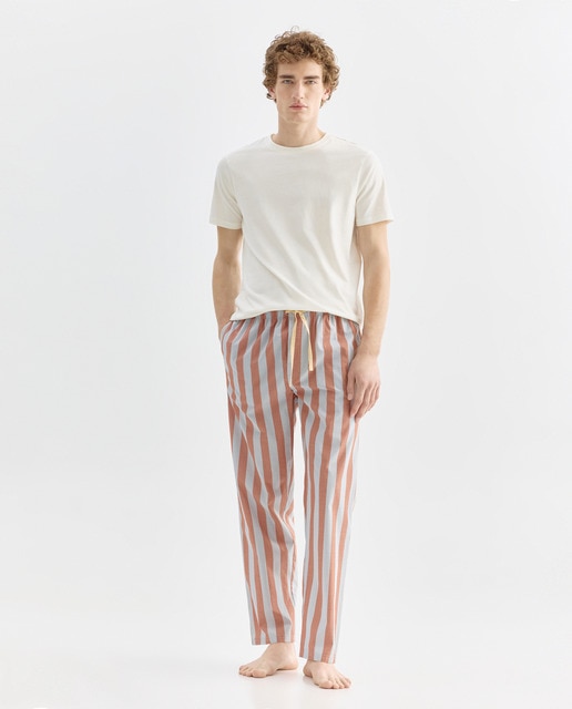 Imagen 0 de Pijama hombre combinado camiseta y  pantalón largo algodón