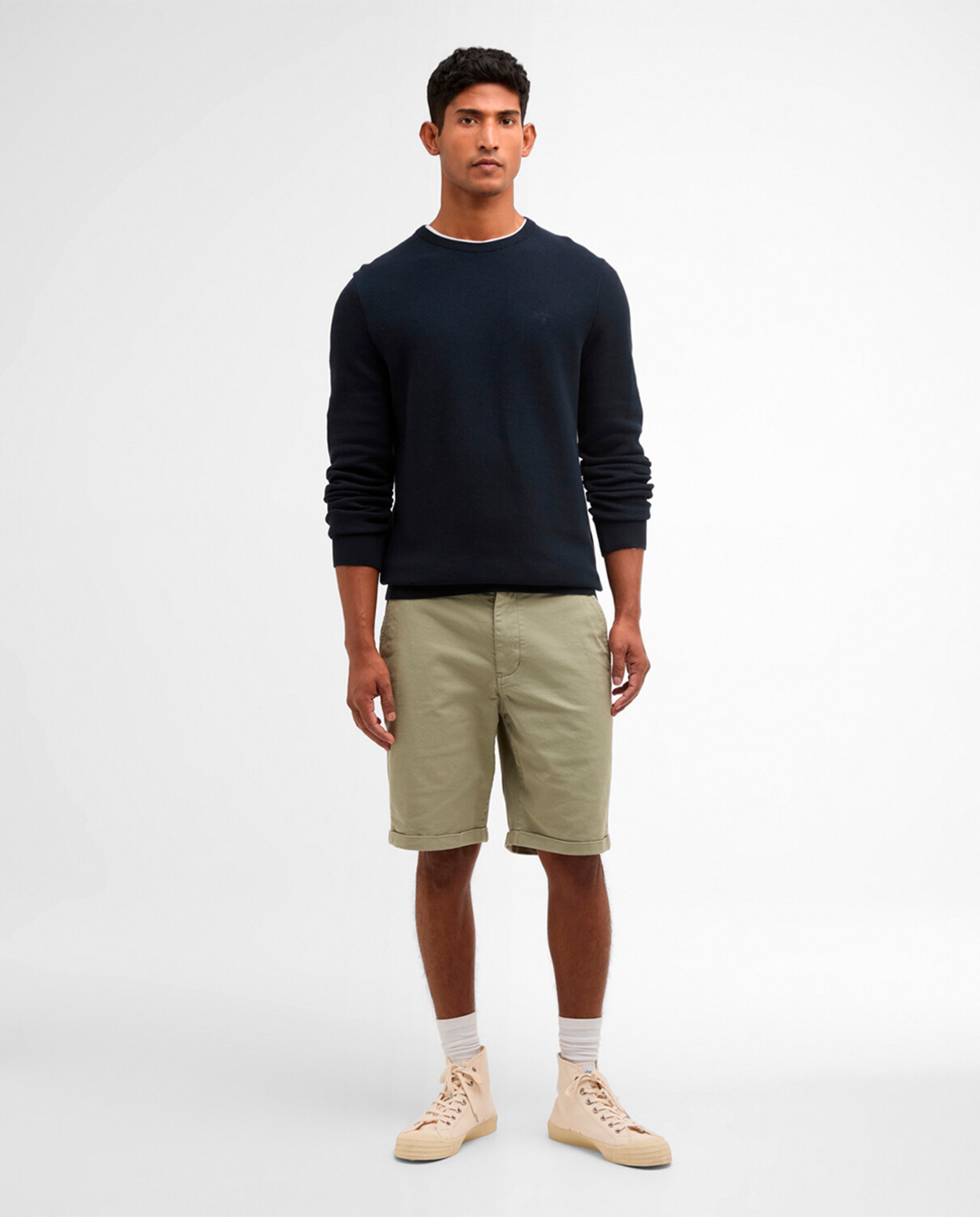 Jersey de hombre de manga larga y liso - Barbour - Azul marino Azul marino-6