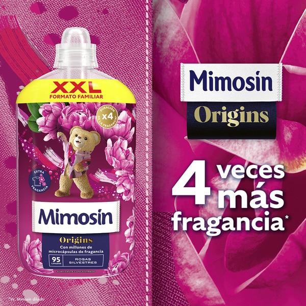 Weichspülerkonzentrat Origins mit Extraduft Wildrosen Flasche 95 Dosis