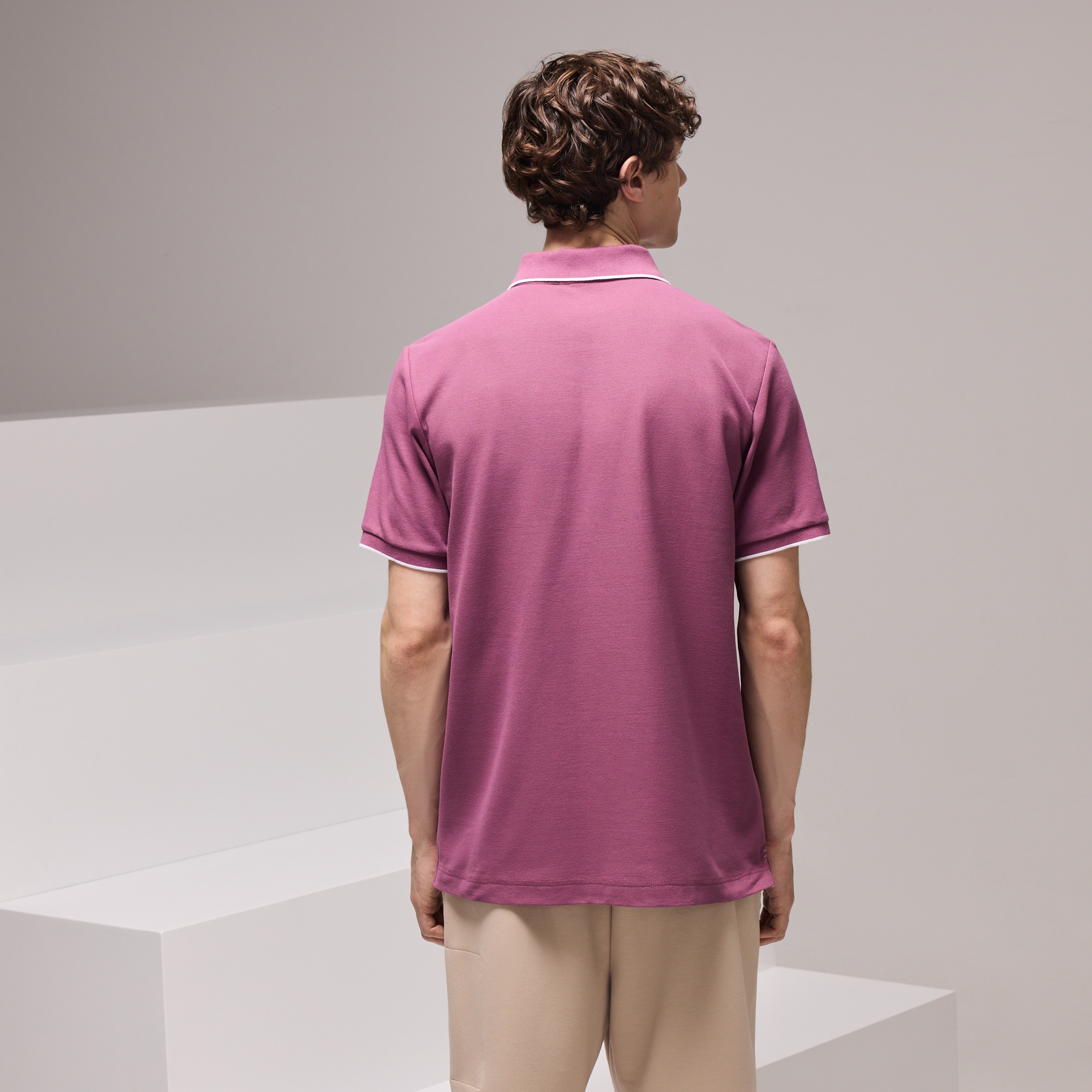 Polo Sportcasual de Homem Lilás-3