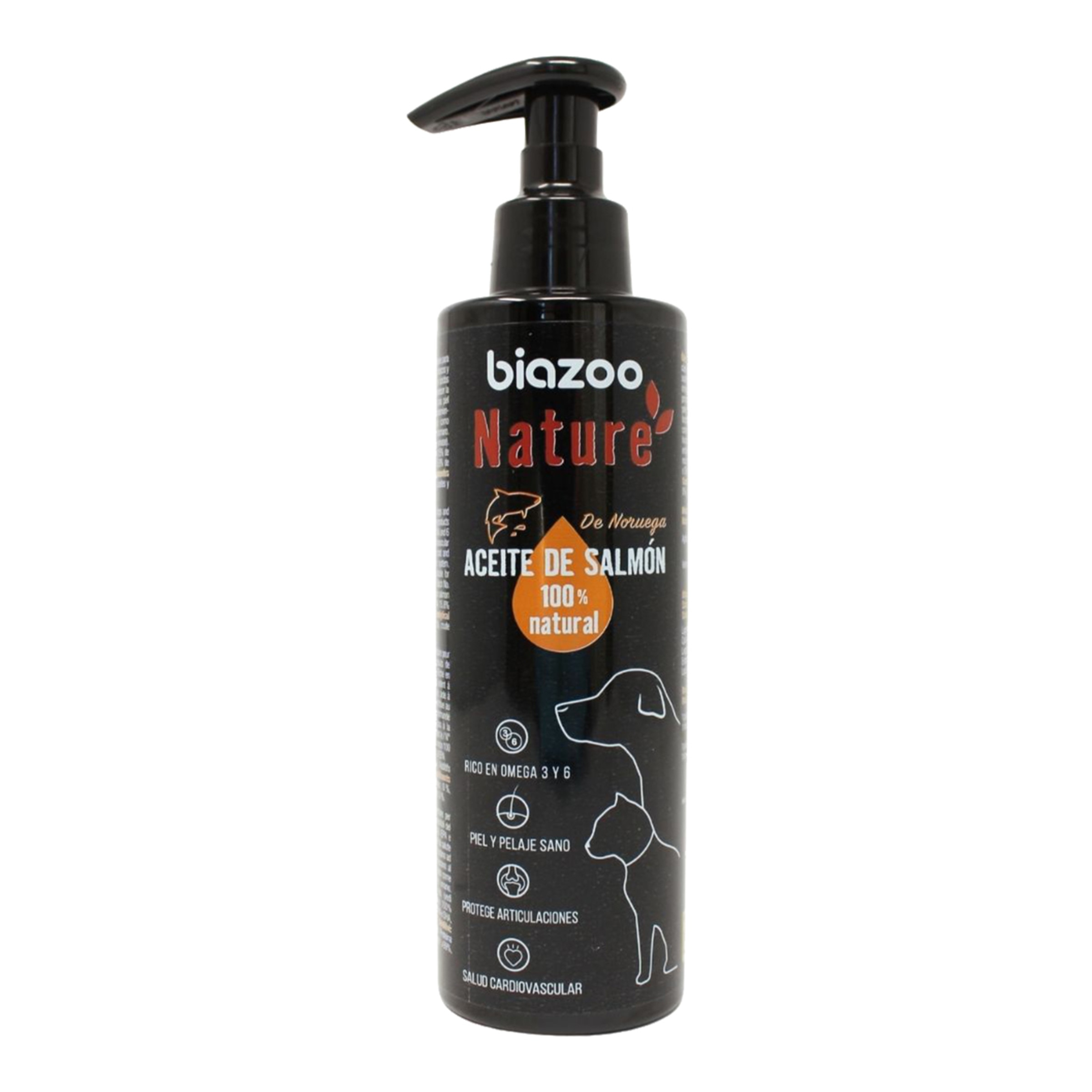 Imagen 0 de Suplemento para perros y gatos Biazoo aceite de salmón 200 ml