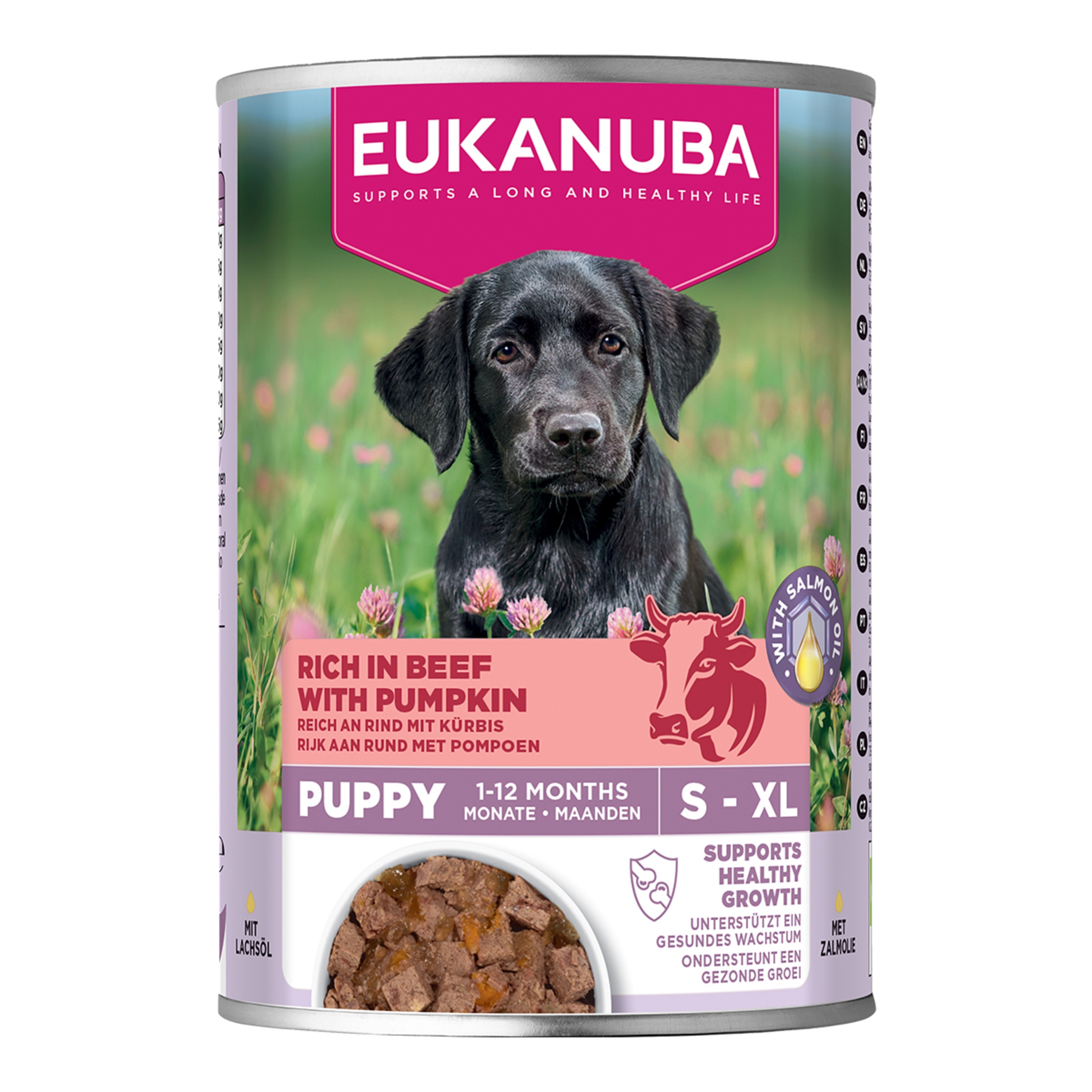 Imagen 0 de Comida húmeda para perros cachorros Eukanuba ternera con calabaza 400 g