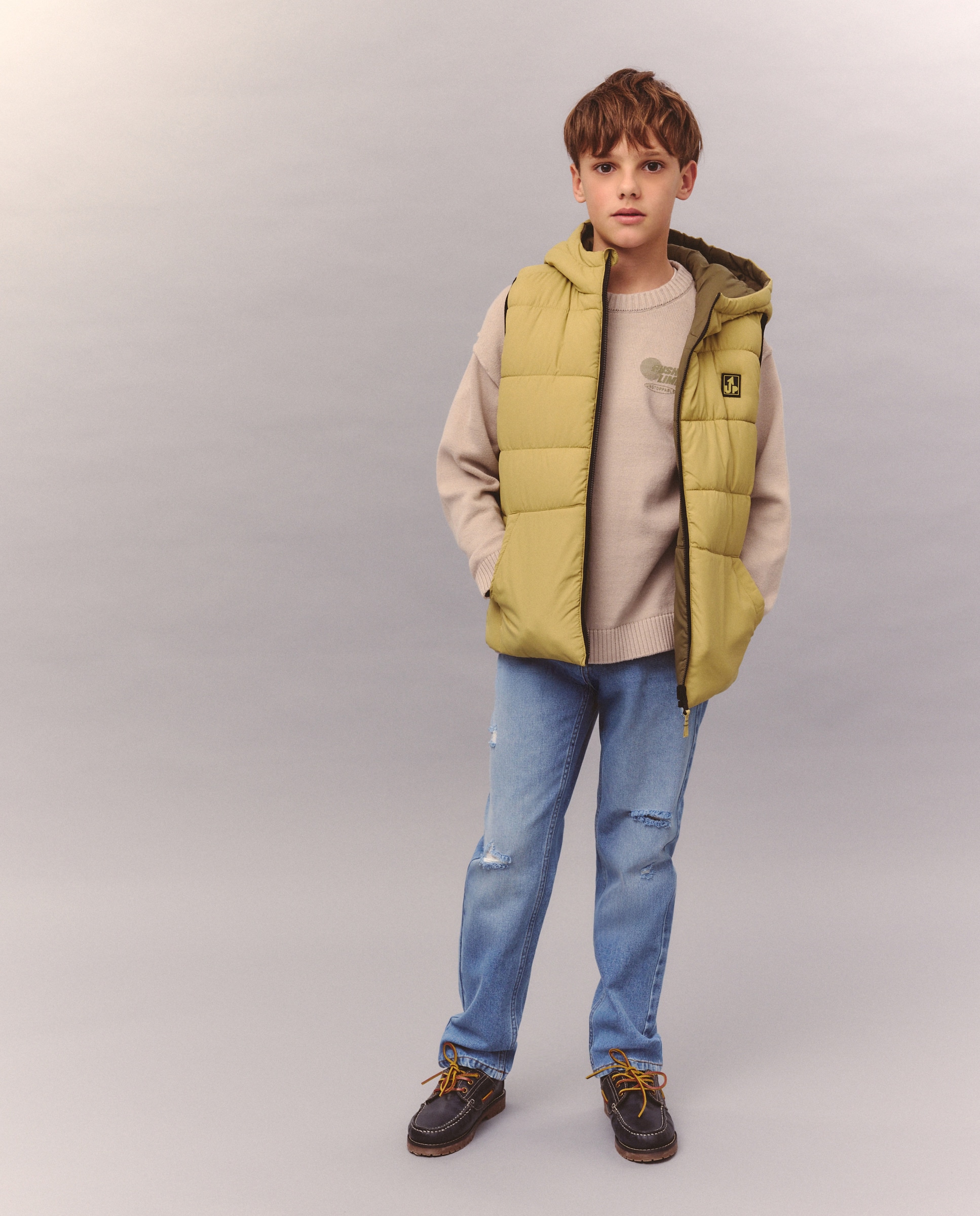Jeans Lisas com Rasgões Kids El Corte Inglés Azul pálido-1
