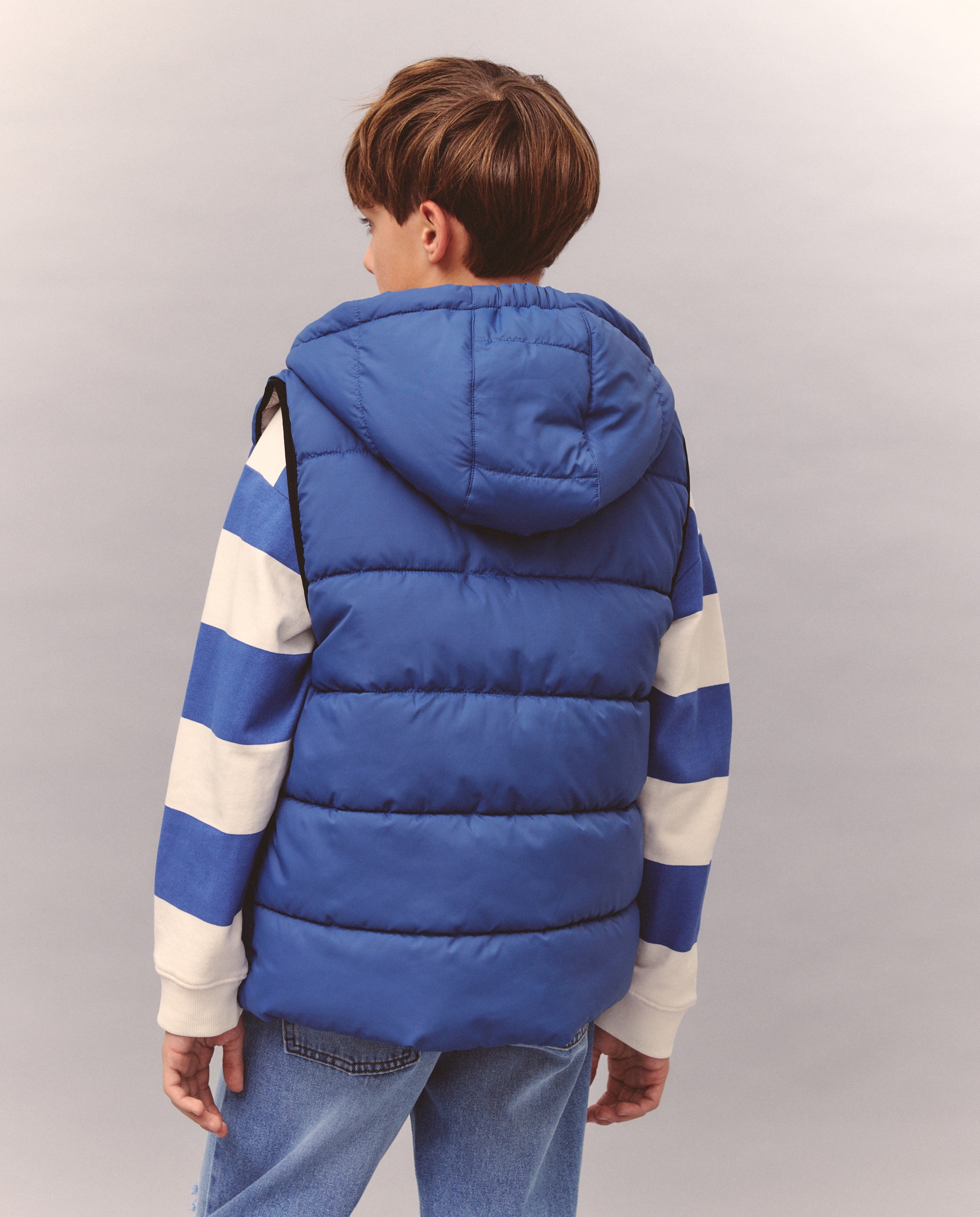 Colete Reversível com Capuz Multicolor-3