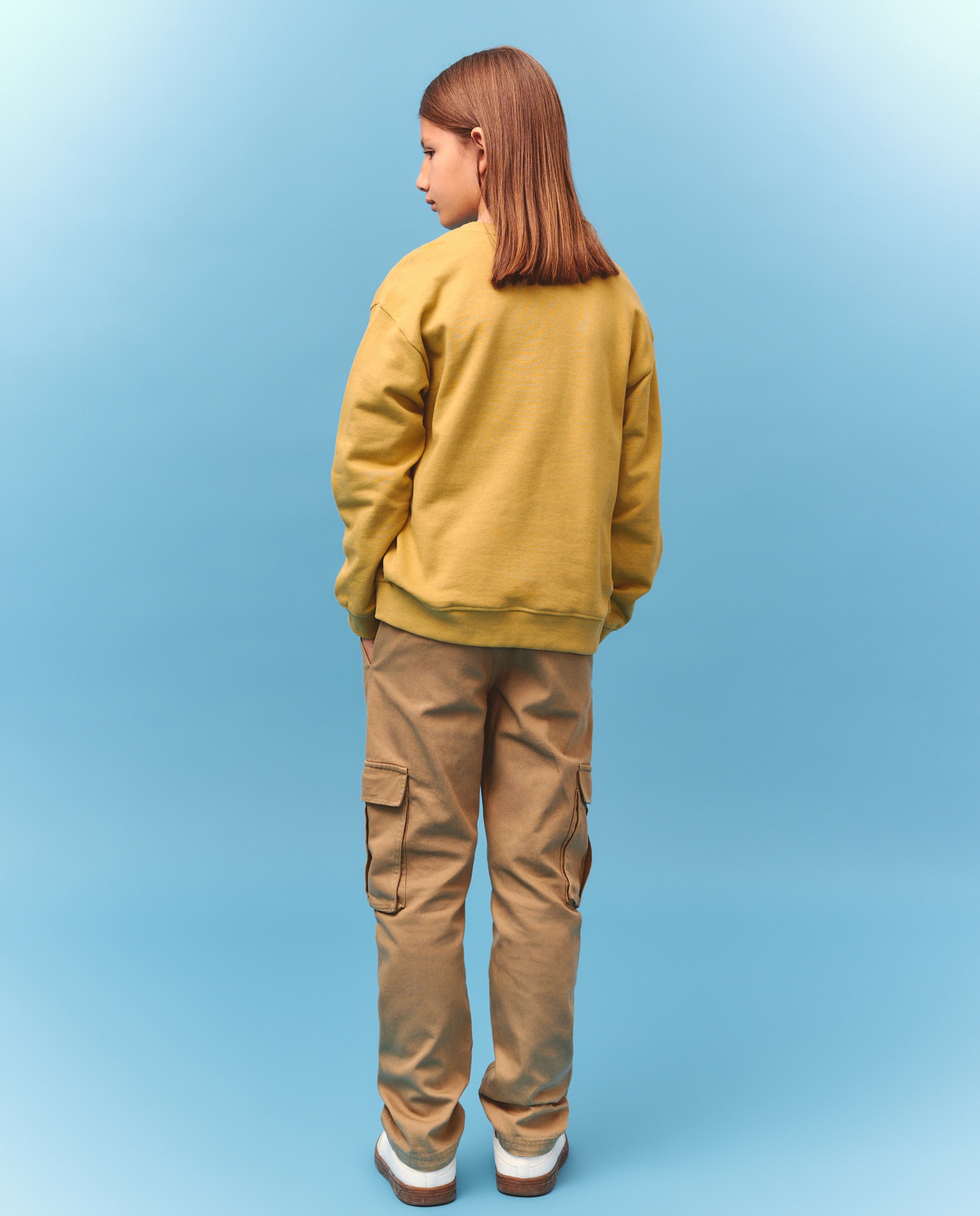 Sweatshirt Fechada com Estampado de Fantasia Amarelo-3