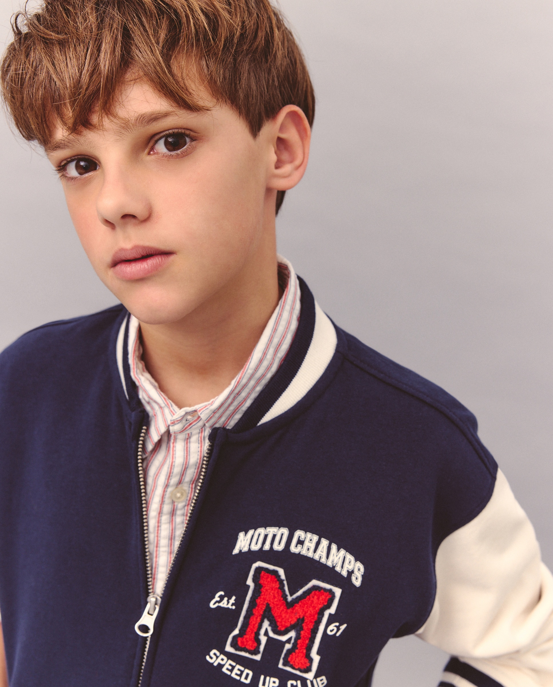 Sweatshirt Aberta Tipo Blusão Bomber com Estampado de Fantasia Kids El Corte Inglés Multicolor-4