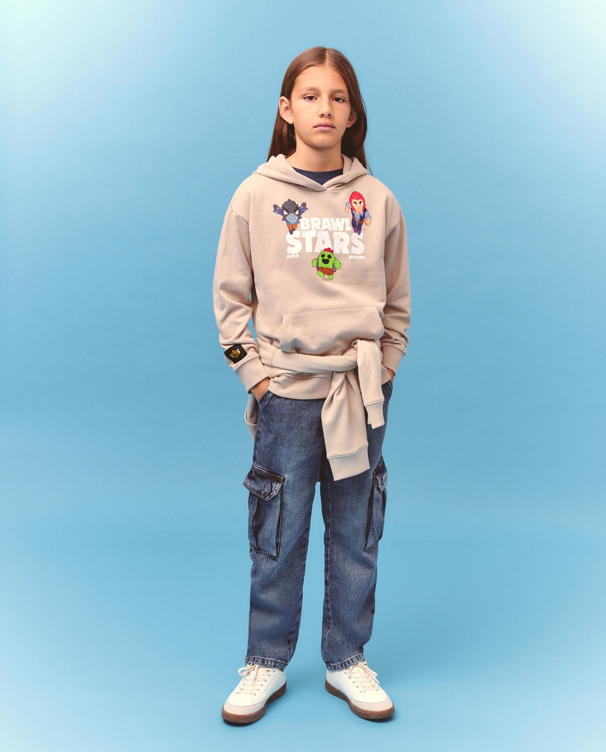 Imagem 0 de Sweatshirt Fechada com Capuz e Estampado Brawl Stars