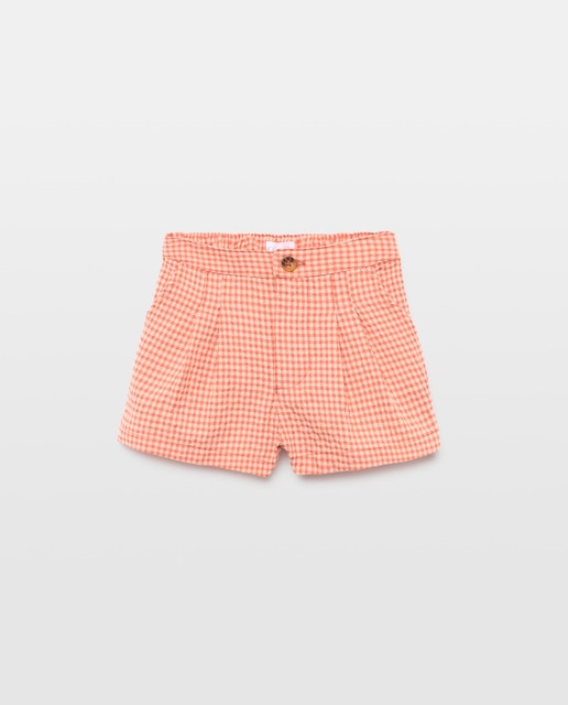 Imagen 0 de Short bebé niña  cuadros vichy set