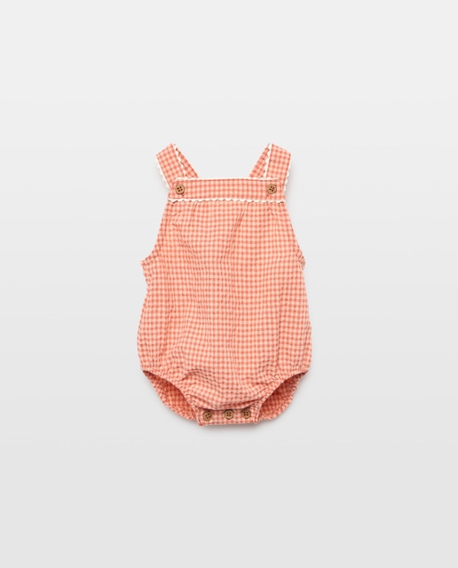 Imagen 0 de Ranita de recién nacido vichy rosa