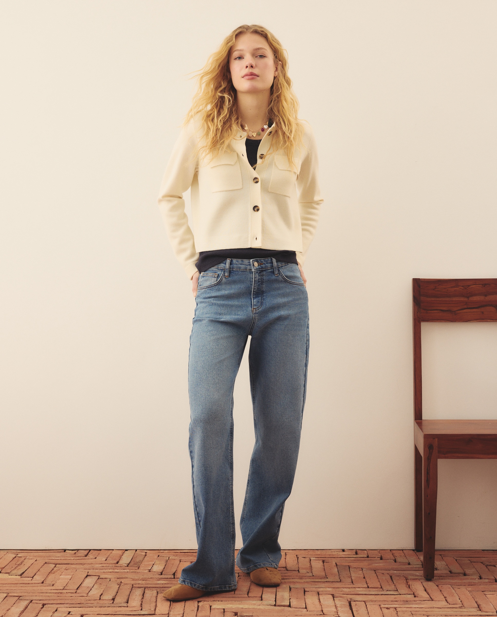 Casaco de Lã Merino 120 Cru-2