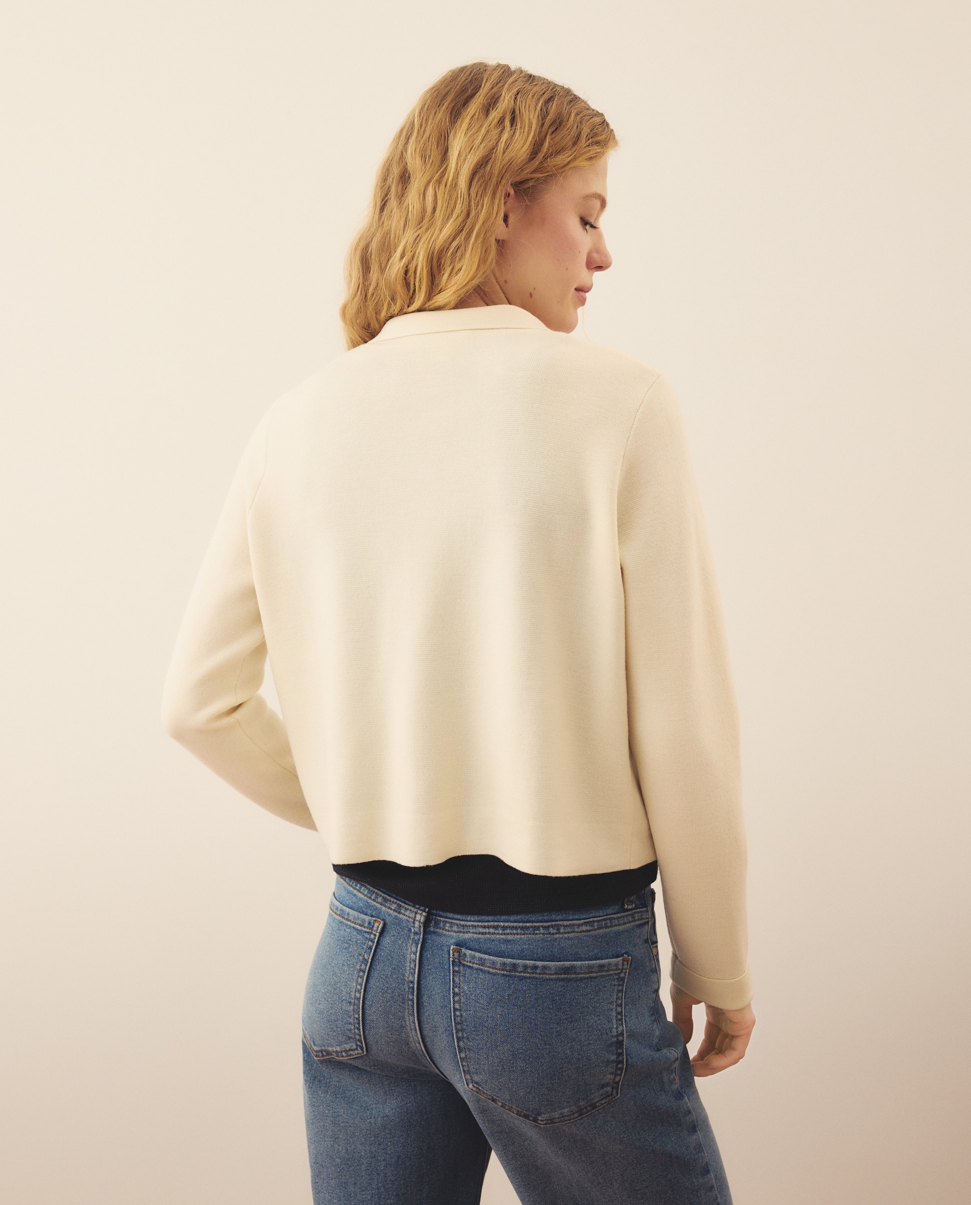 Casaco de Lã Merino 120 Cru-3