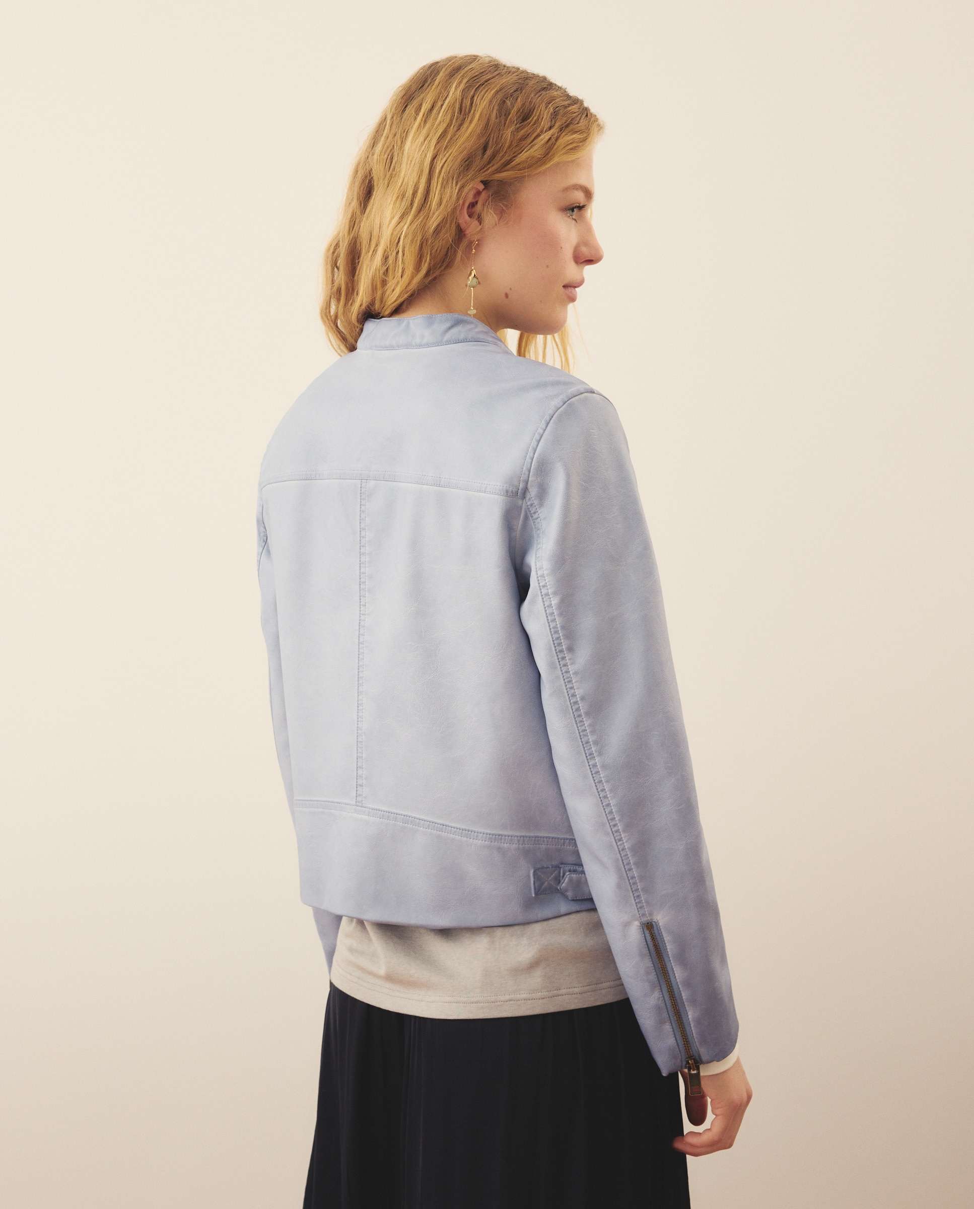 Blusão biker 400 Azul-3