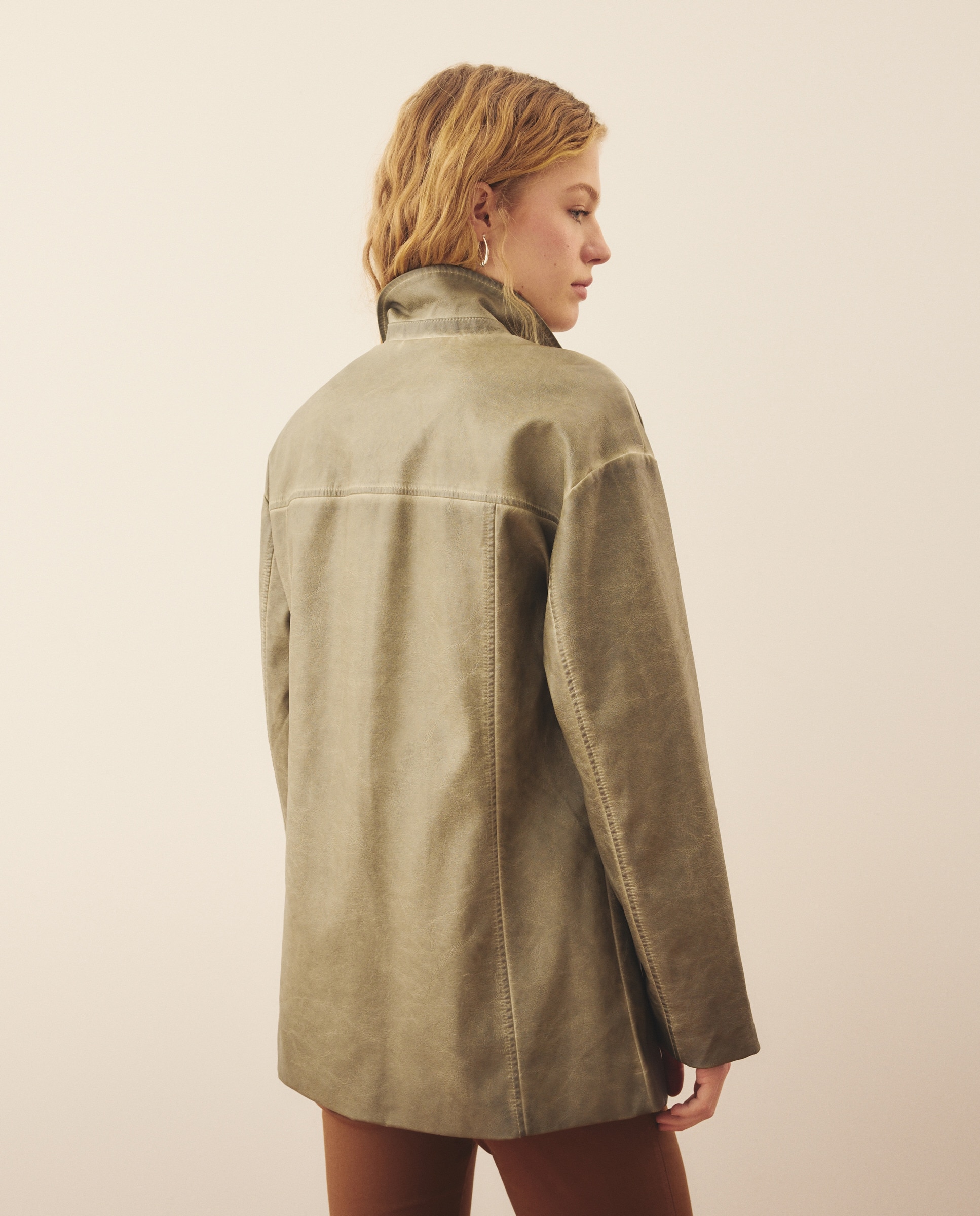 Blazer liso 520 Caqui-3