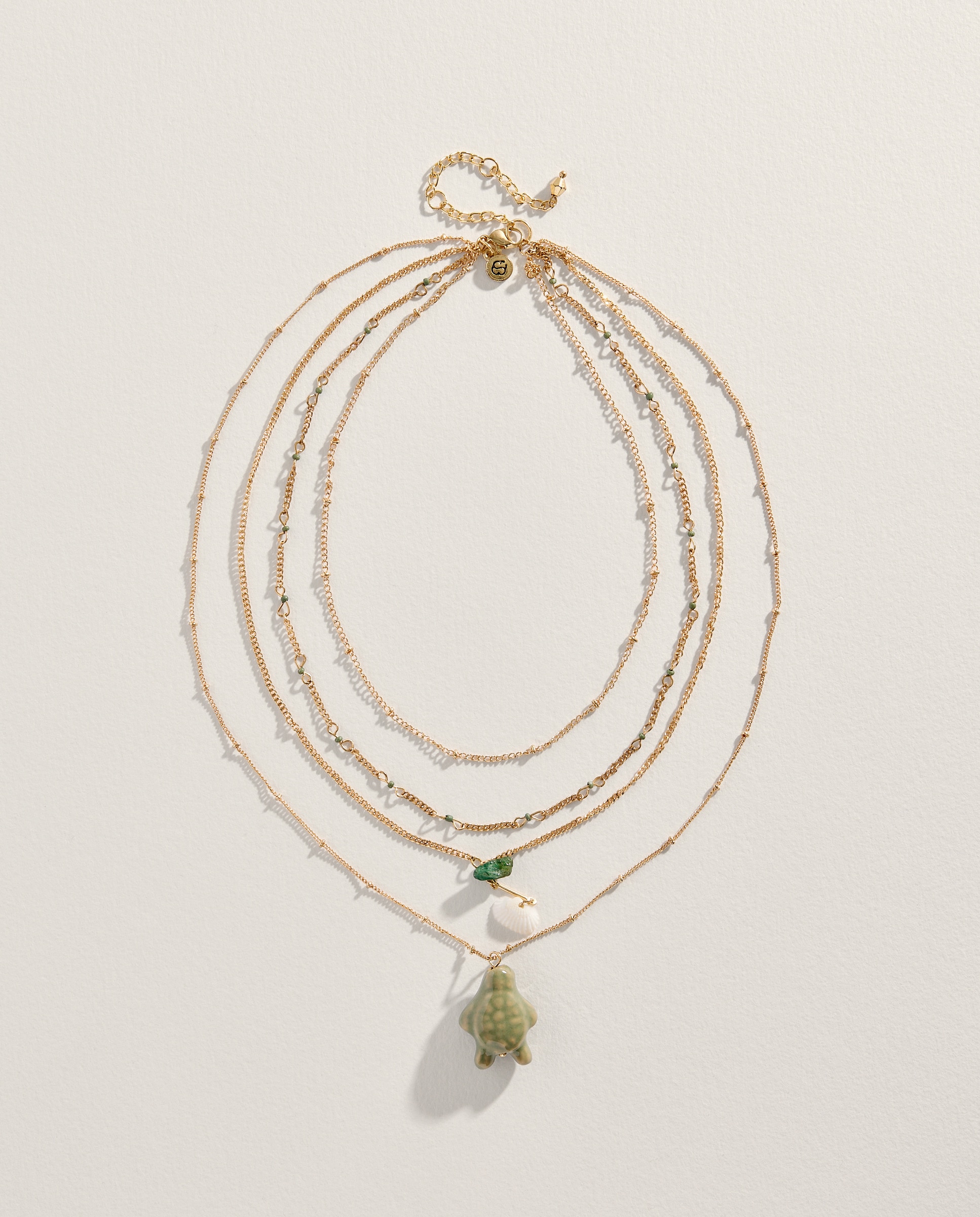 Colar Comprido Tartaruga 390 Ouro-2