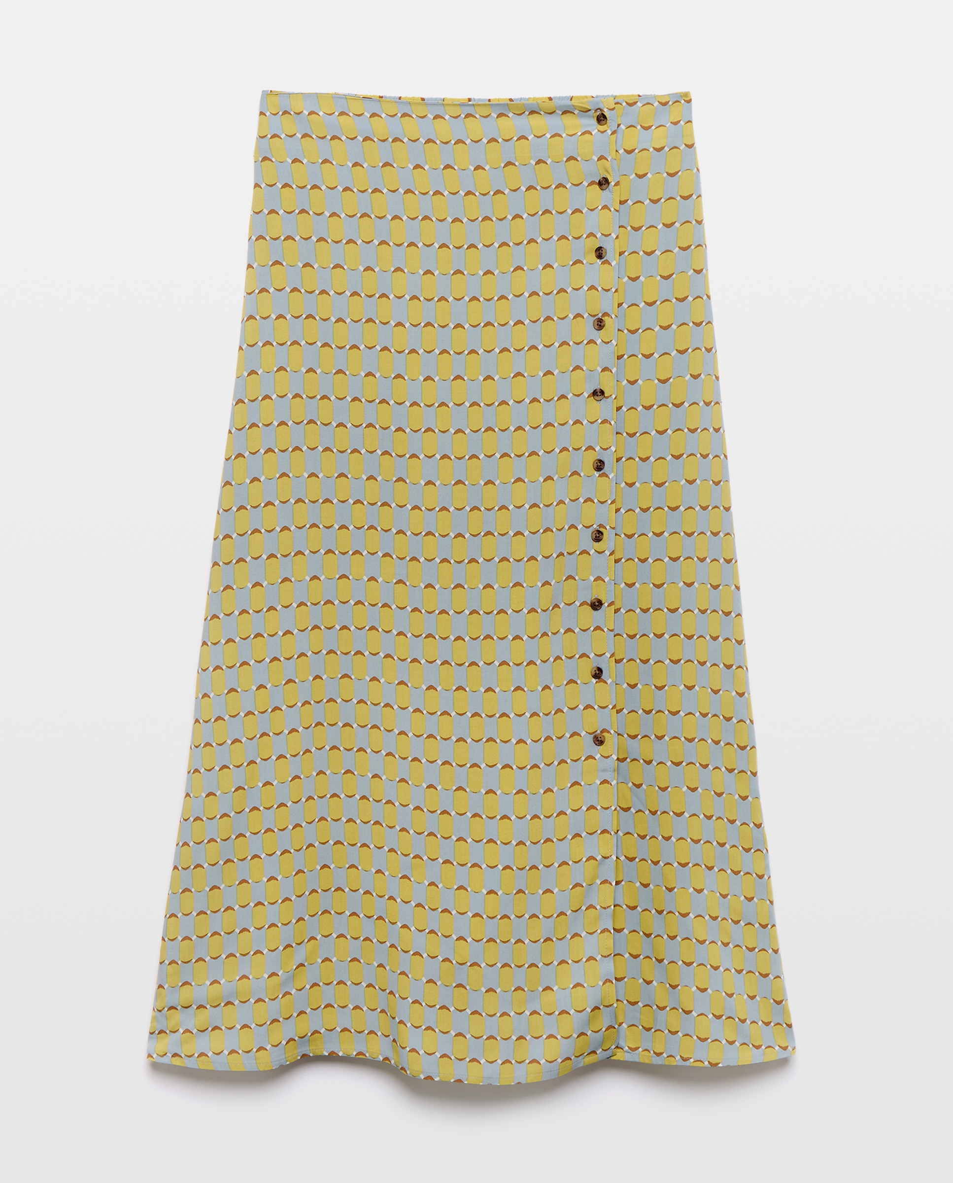 Falda de mujer estampada Verde-4