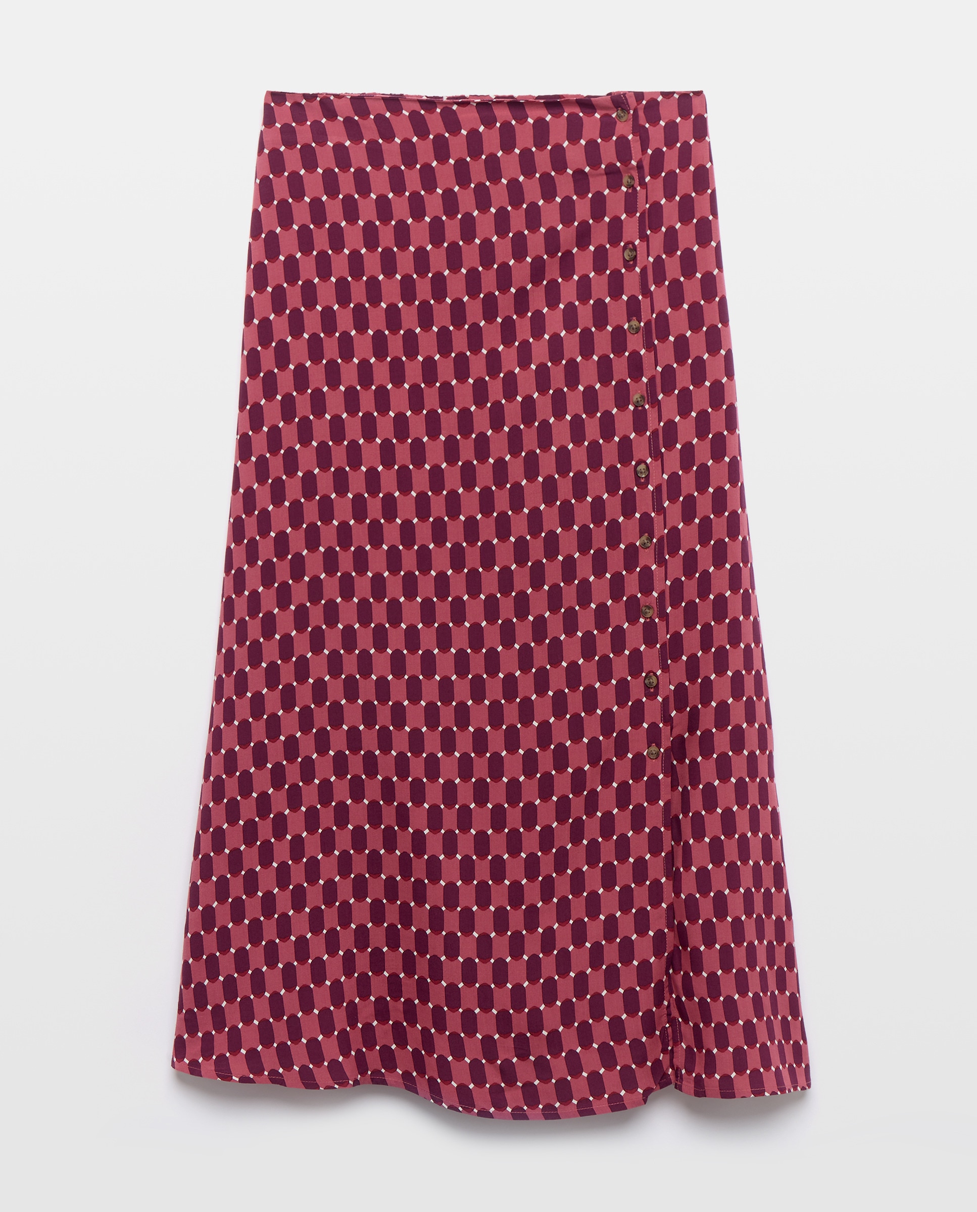 Falda de mujer estampada Rosa-4