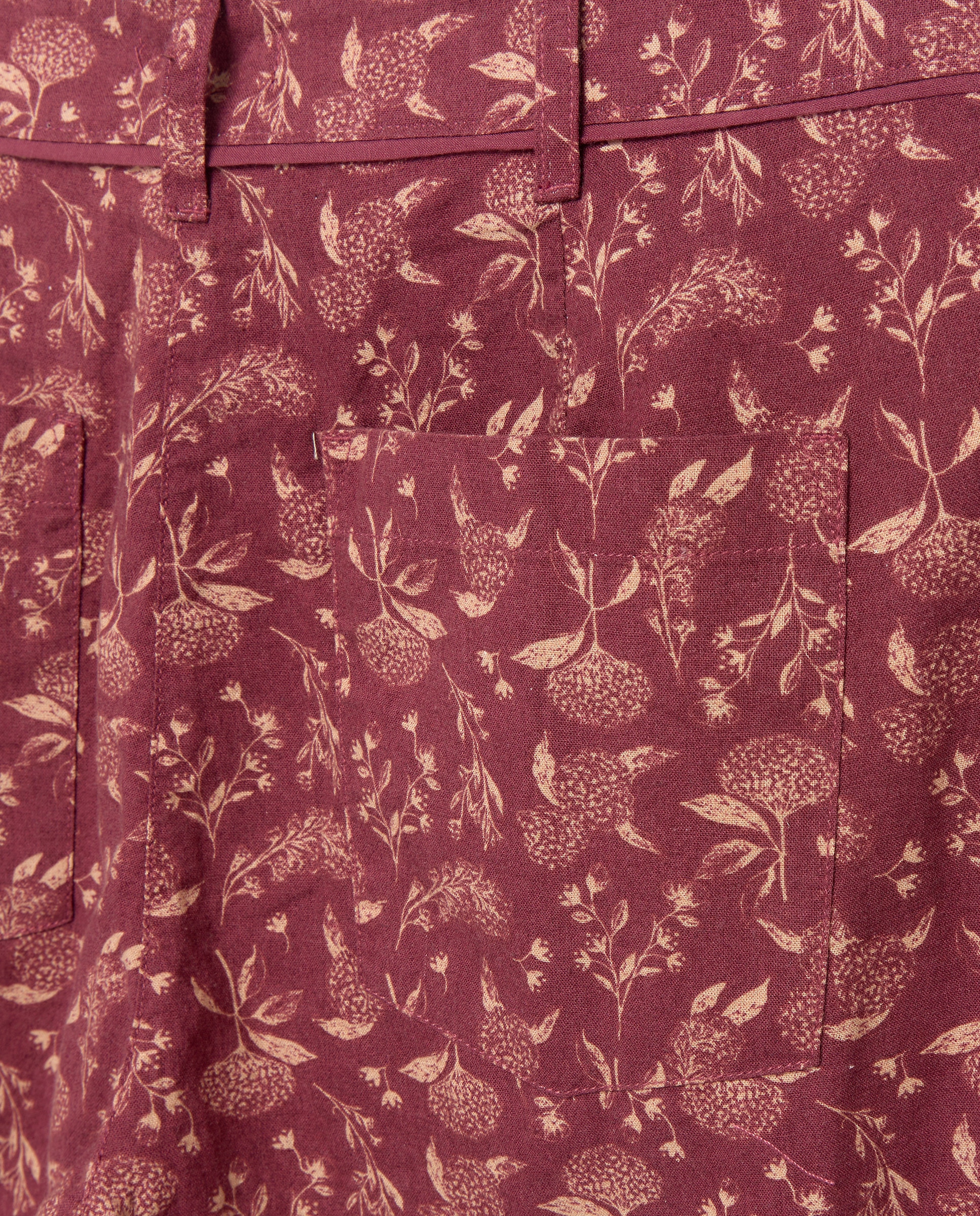 Pantalón de mujer de flores total look 200 Rosa-5