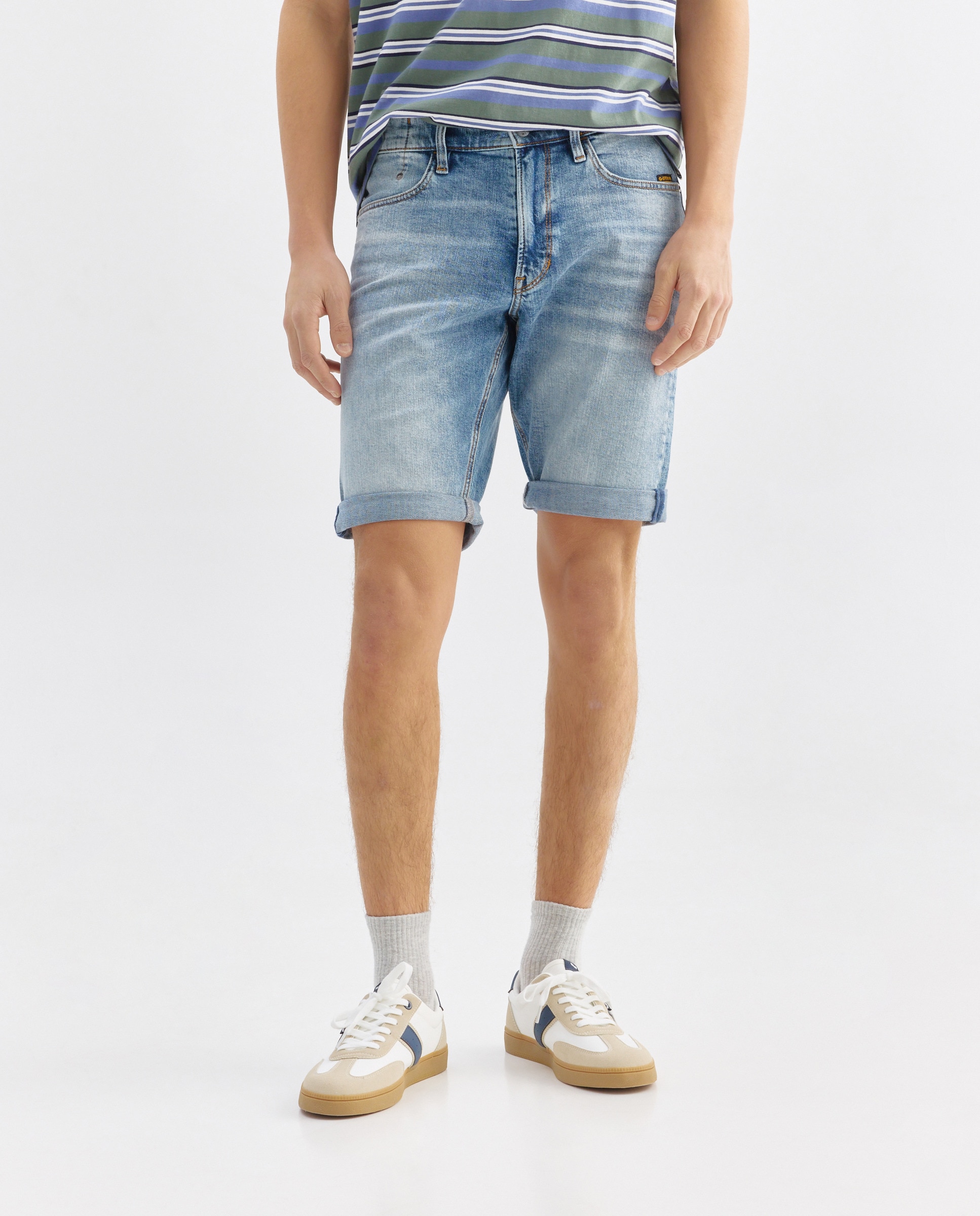 Bermudas de Ganga Regular Azul-2