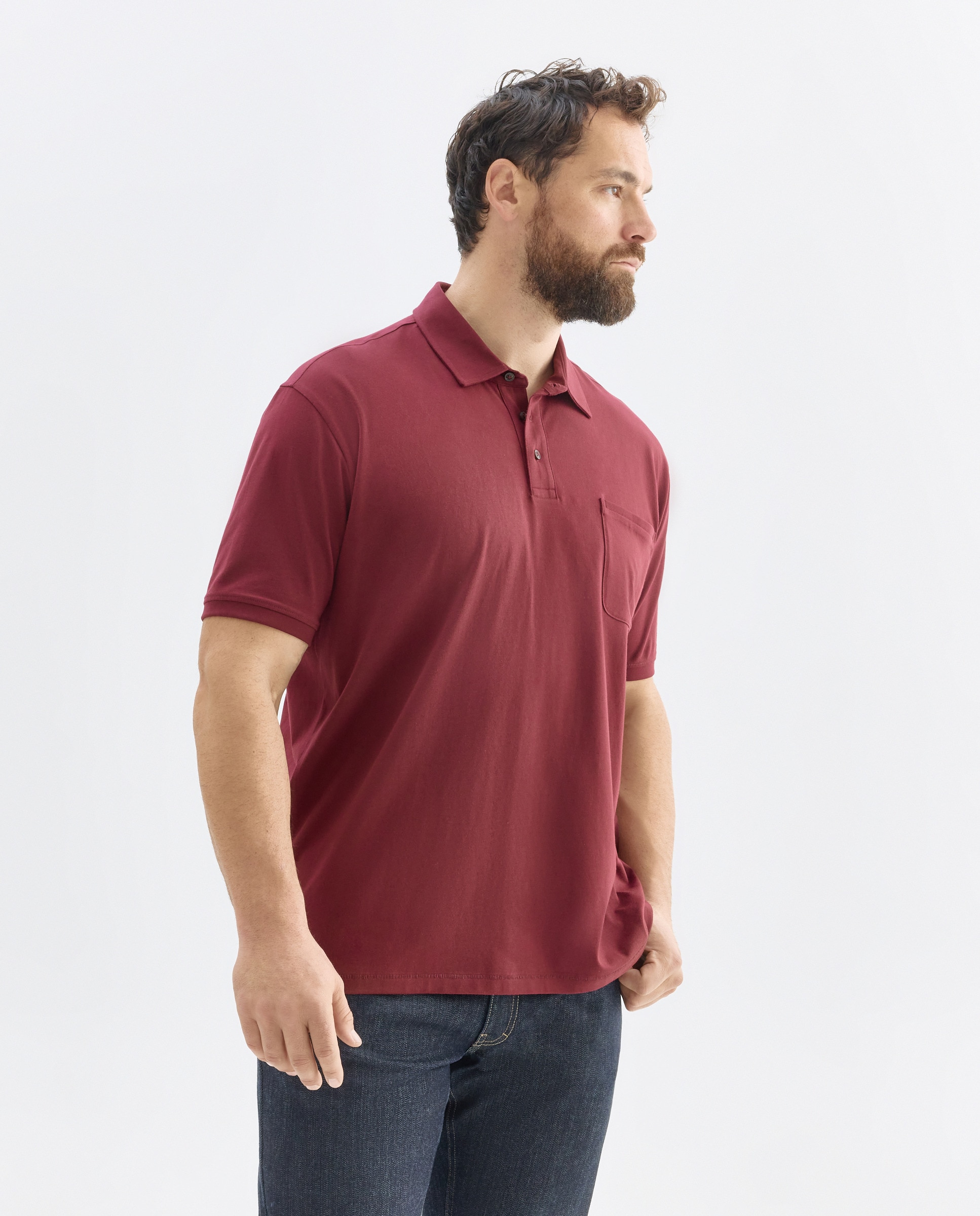 Imagem 0 de Polo de Manga Curta em Jersey Pima Tamanhos Grandes