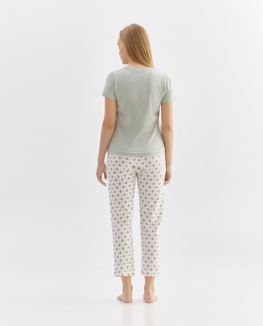 Imagen 0 de Pijama mujer algodón estampado