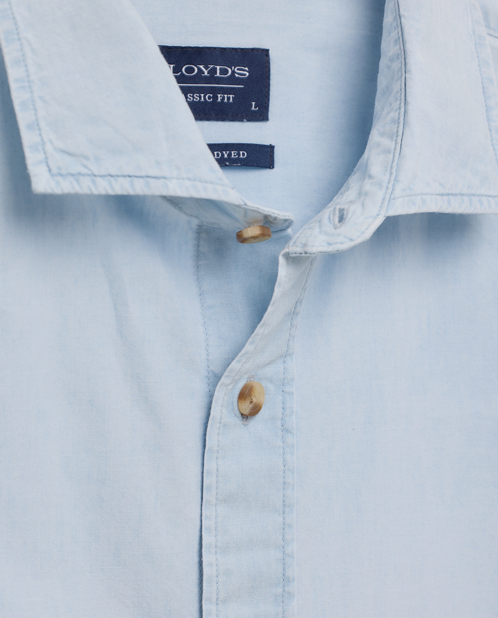Camisa de Ganga Classic Fit Azul-índigo-6