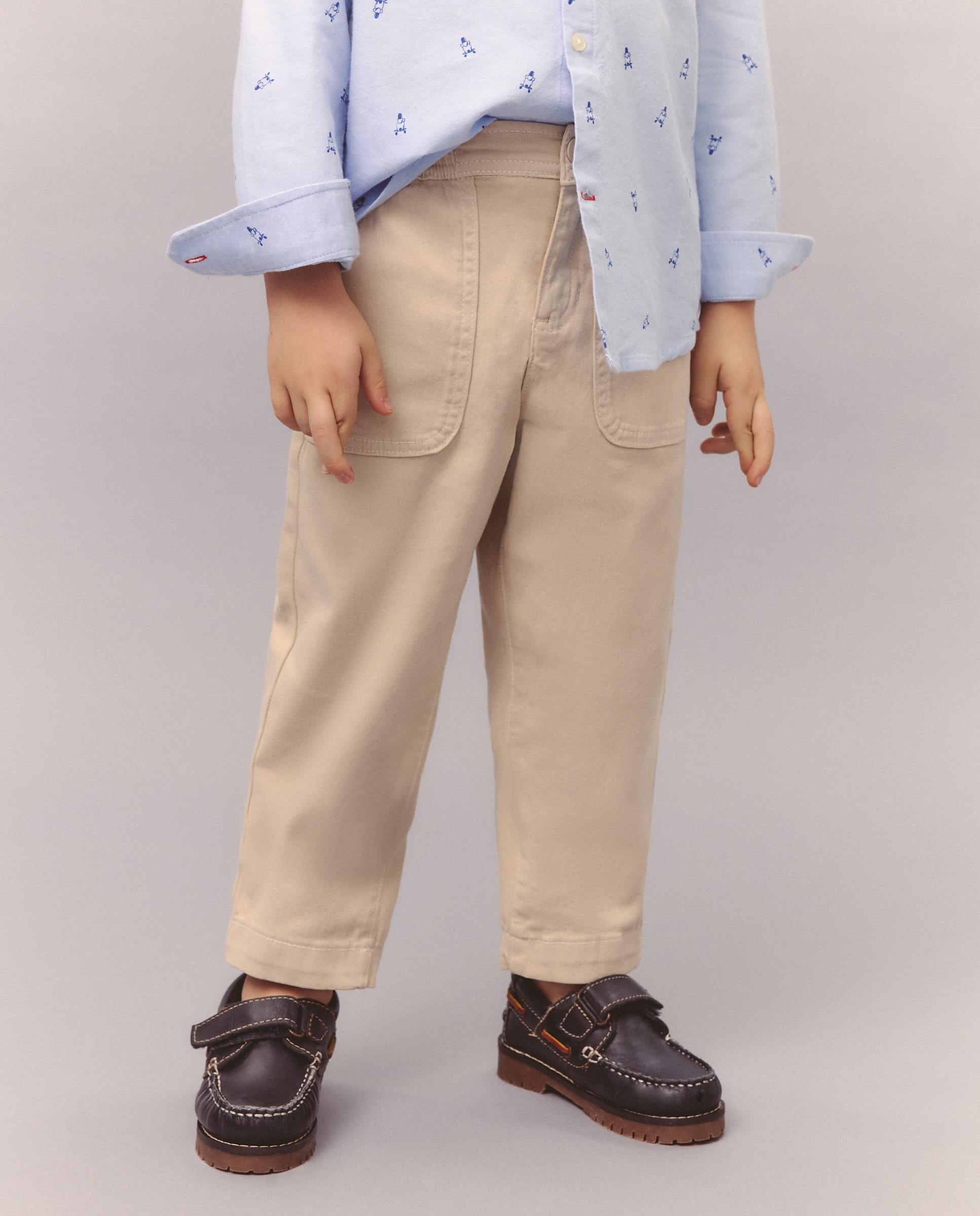 Calças Tipo Bermudas de Sarja 120 Cru-2