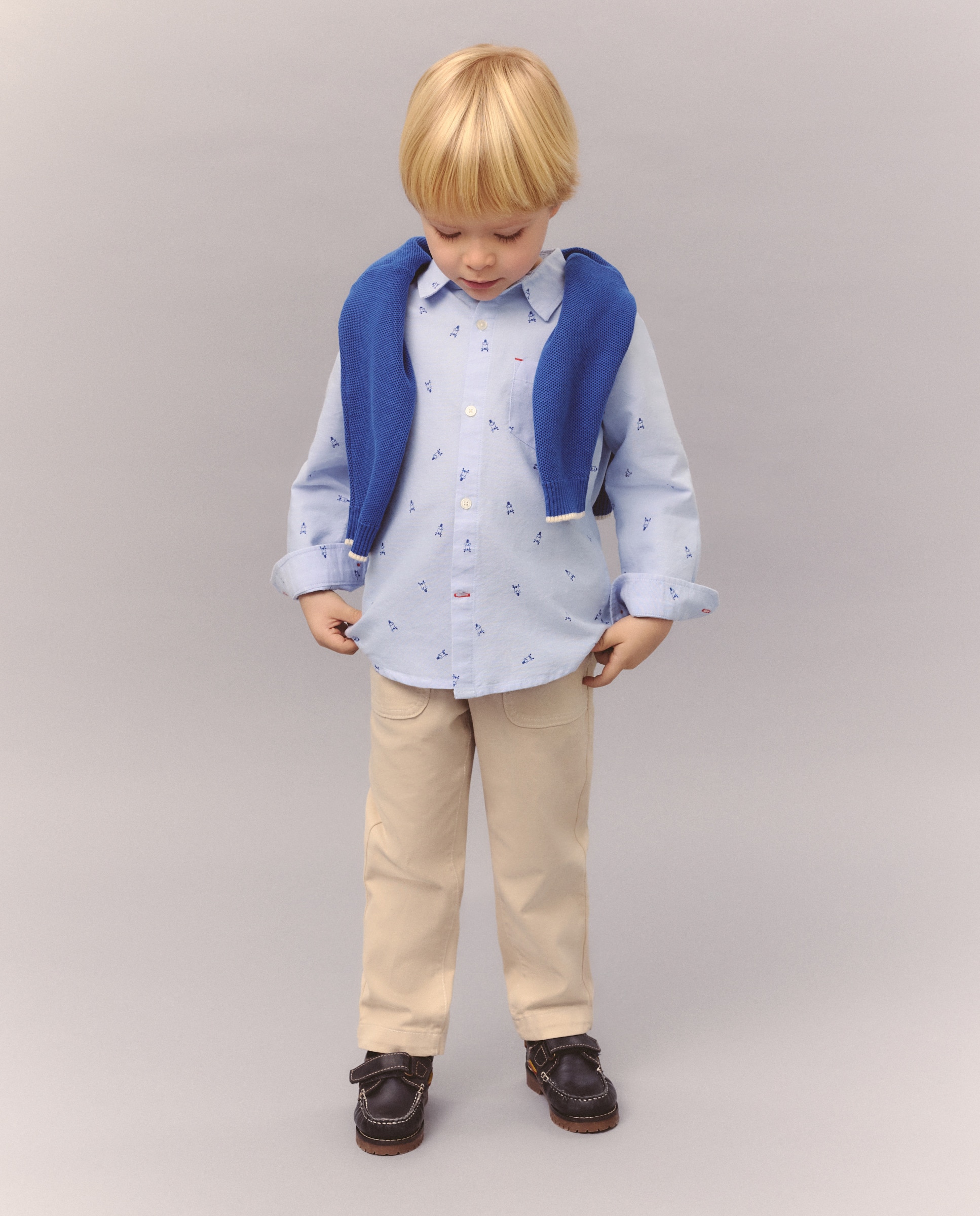 Calças Tipo Bermudas de Sarja 120 Cru-1