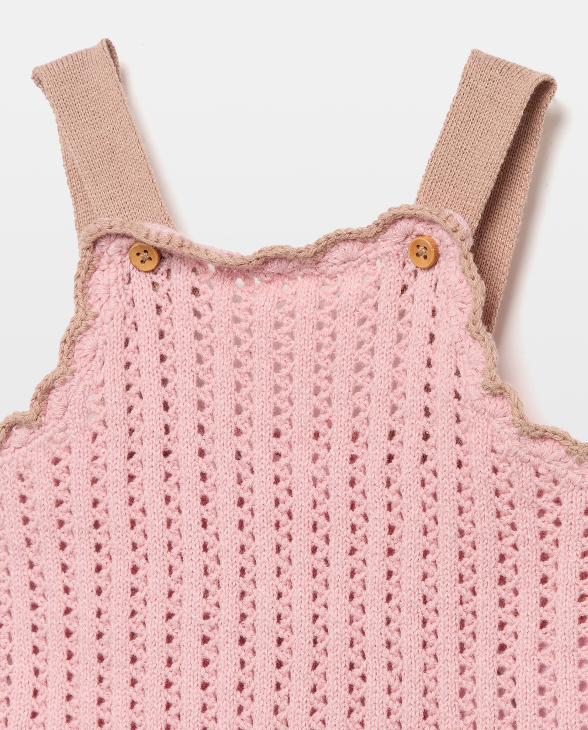 Babygrow de Tricot Liso de Bebé Baby El Corte Inglés 200 Rosa-3